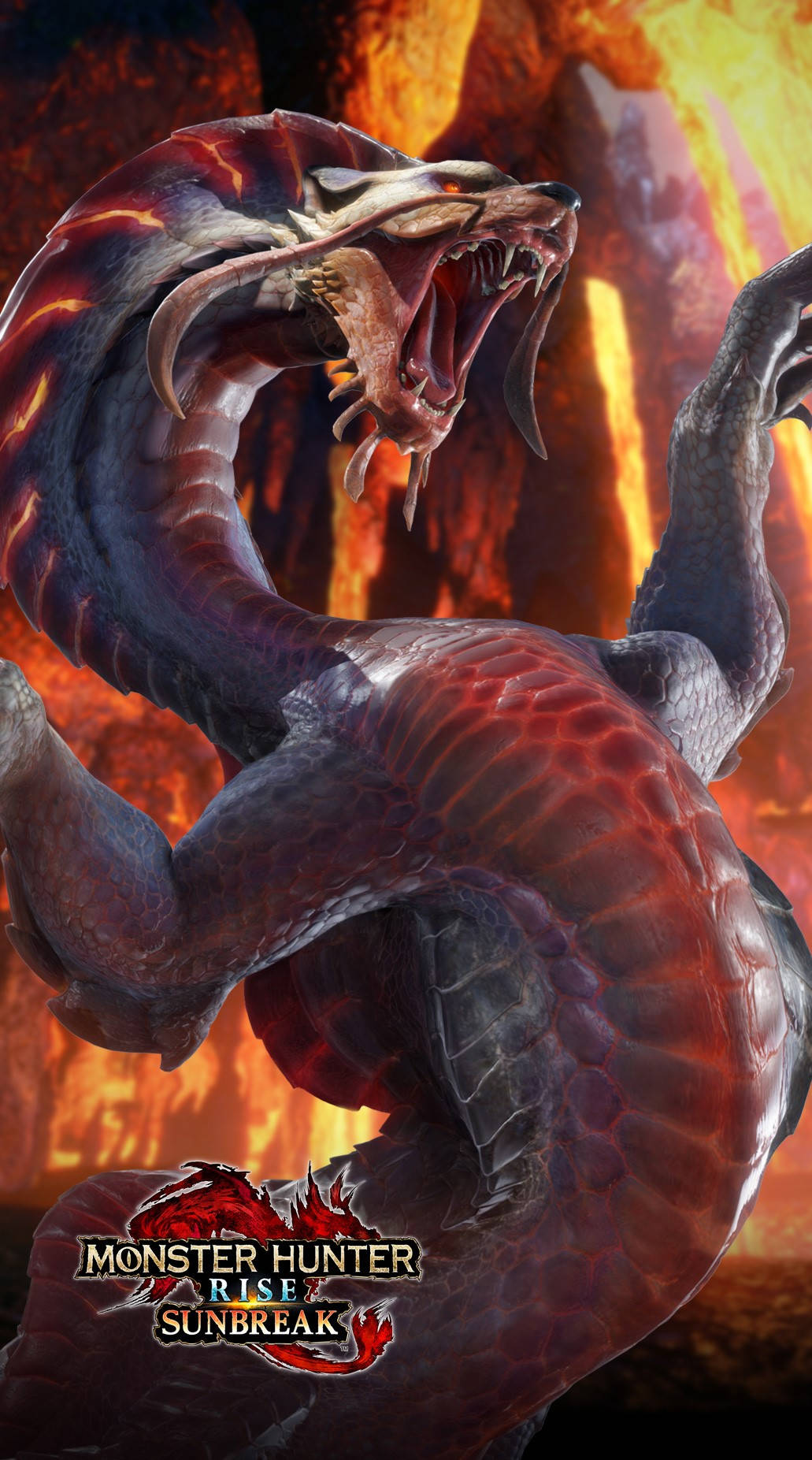 Monster Hunter Phone Magma Almudron Background