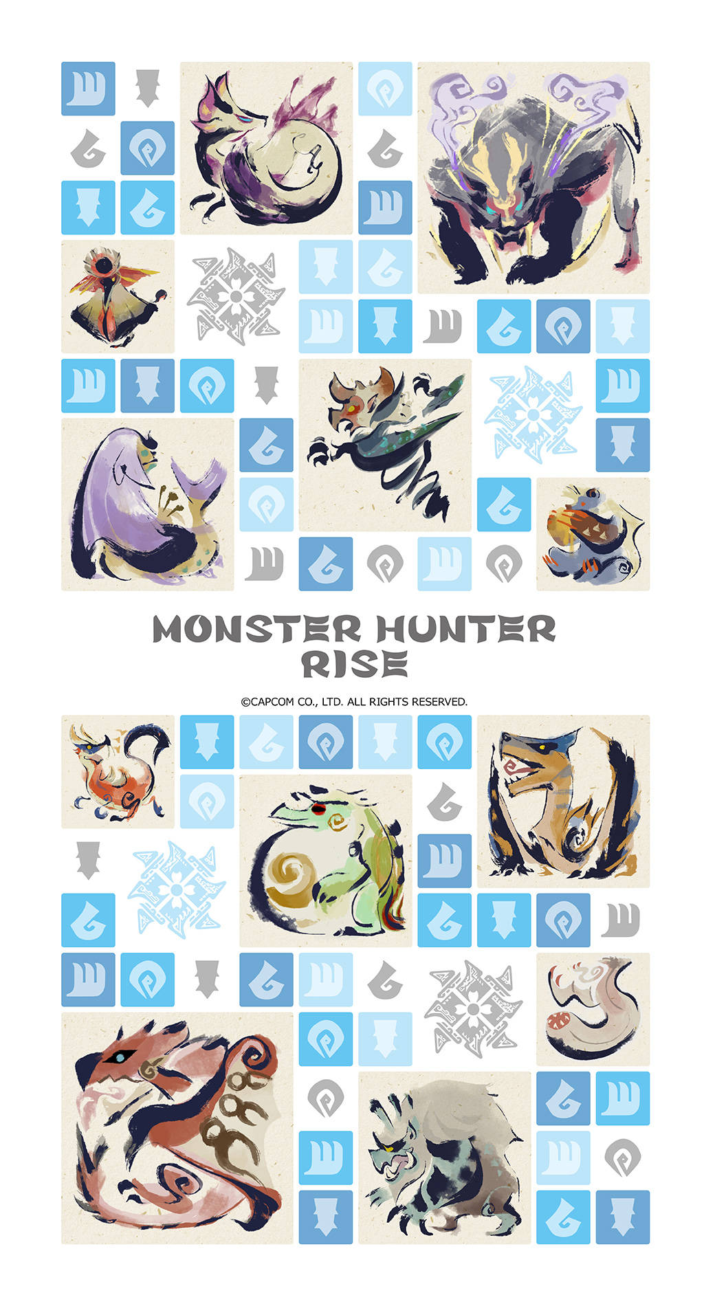 Monster Hunter Rise Poster By Sakura Sakura Background