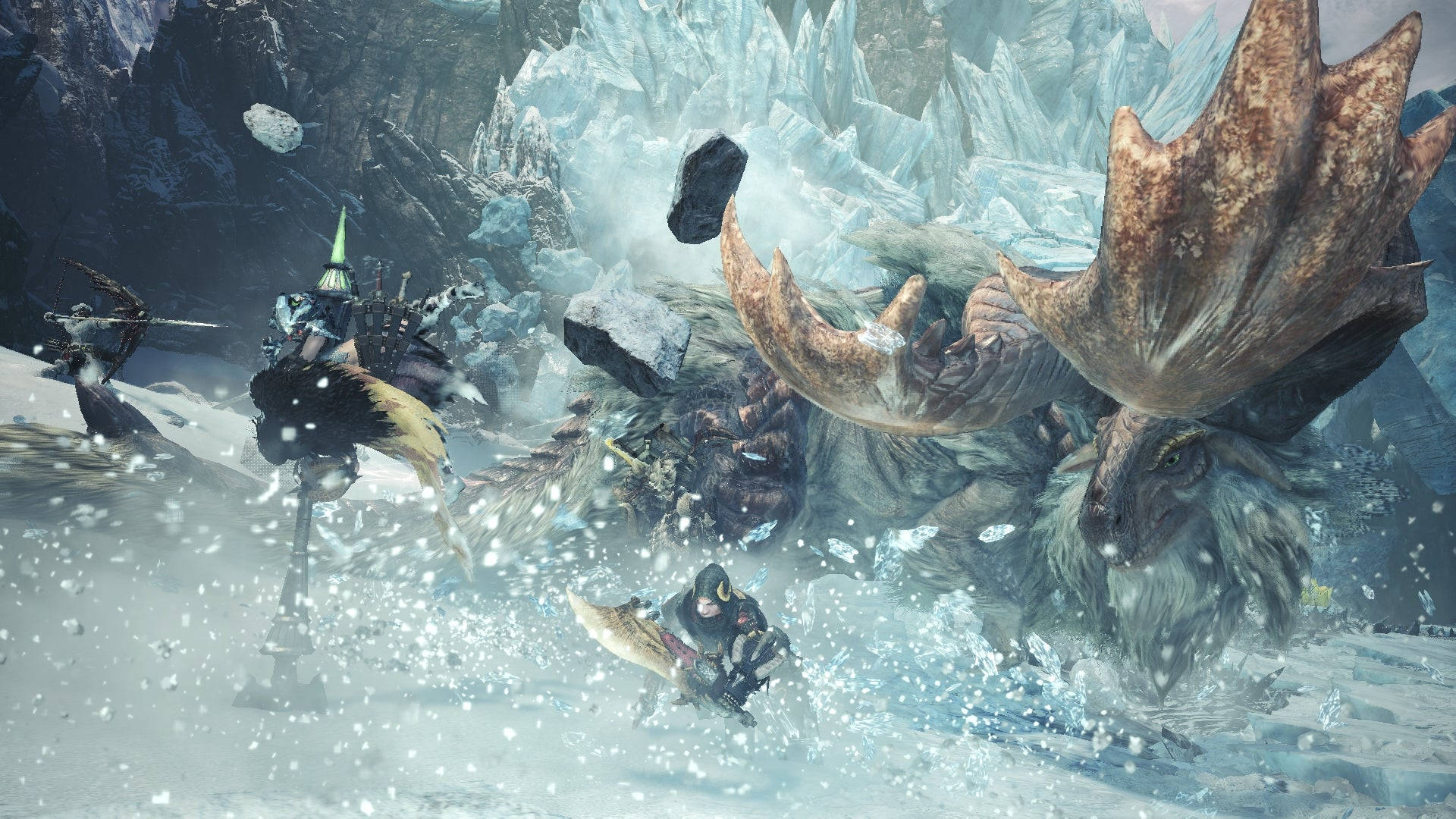 Monster Hunter World Iceborne Banbaro Battle Background