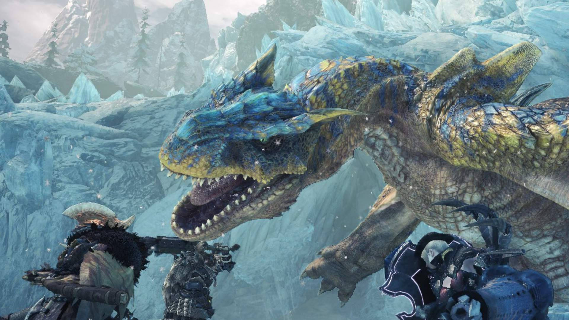 Monster Hunter World Iceborne Blue Dragon Background