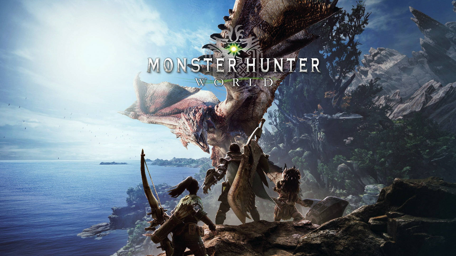 Monster Hunter World Video Game Cover Background