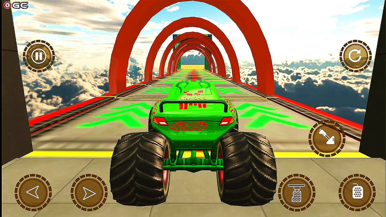 Monster Truck Mega Ramp Game Background