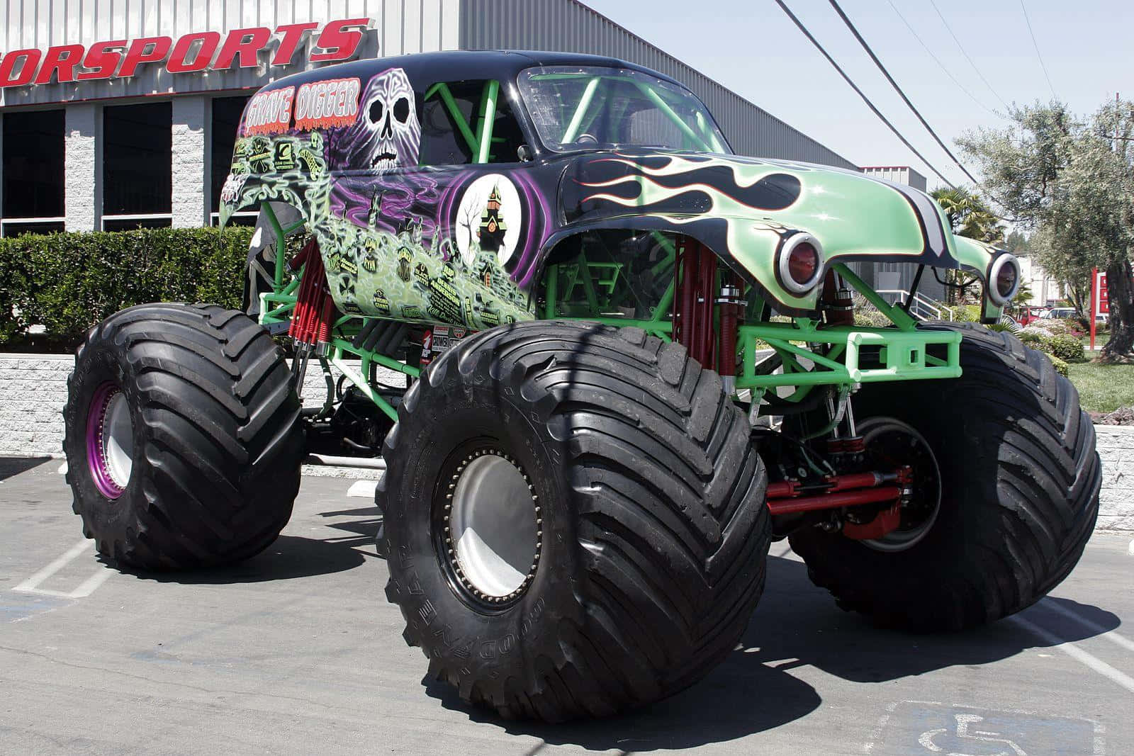 Monster Truck With Large Tires