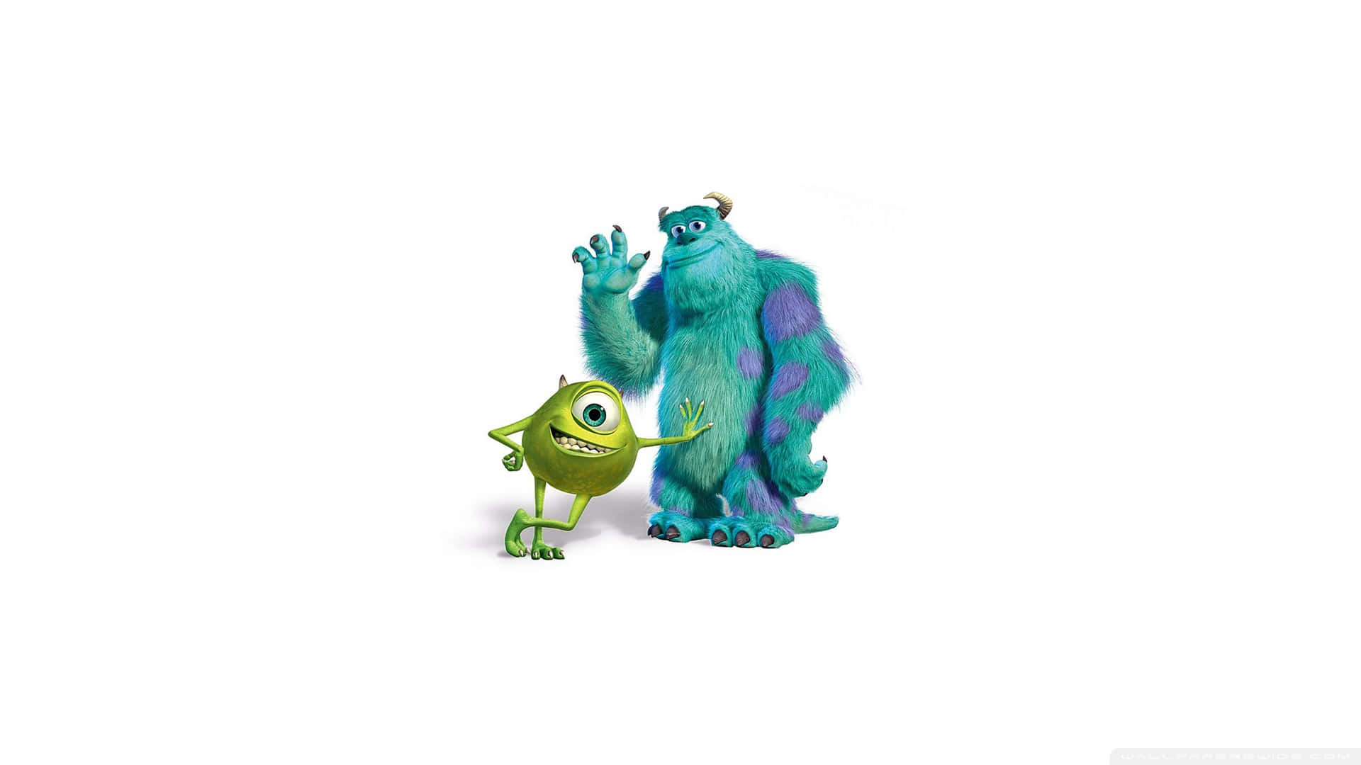 Monsters Mike Leaning On Sulley Background