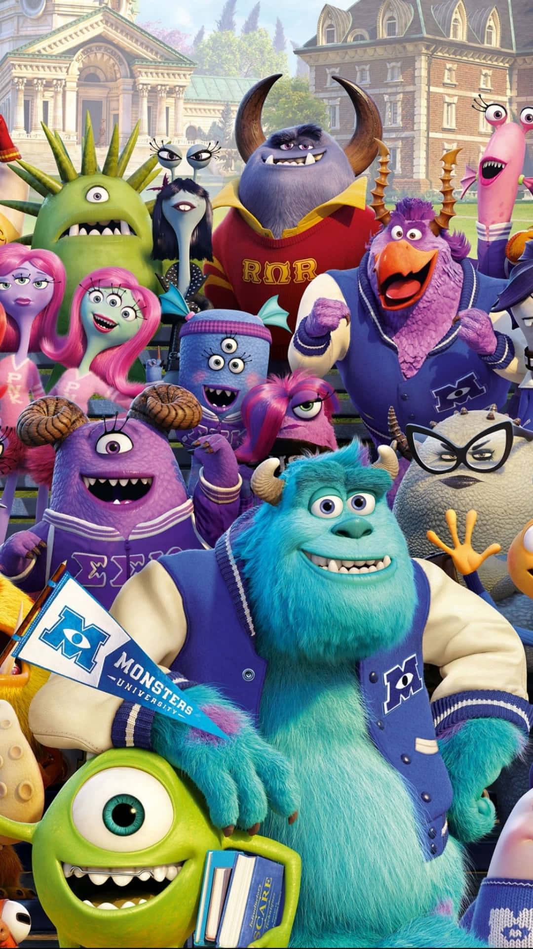 Monsters University Class Photo Background