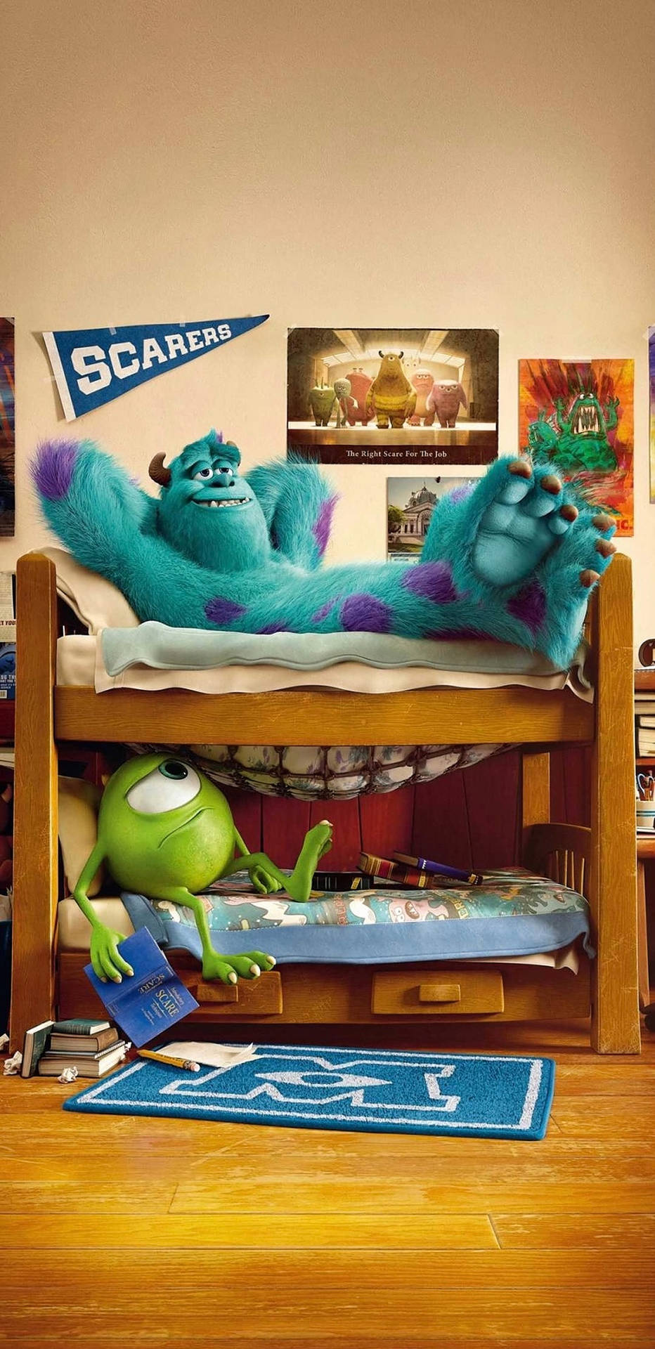 Monsters University Dorm Room Background