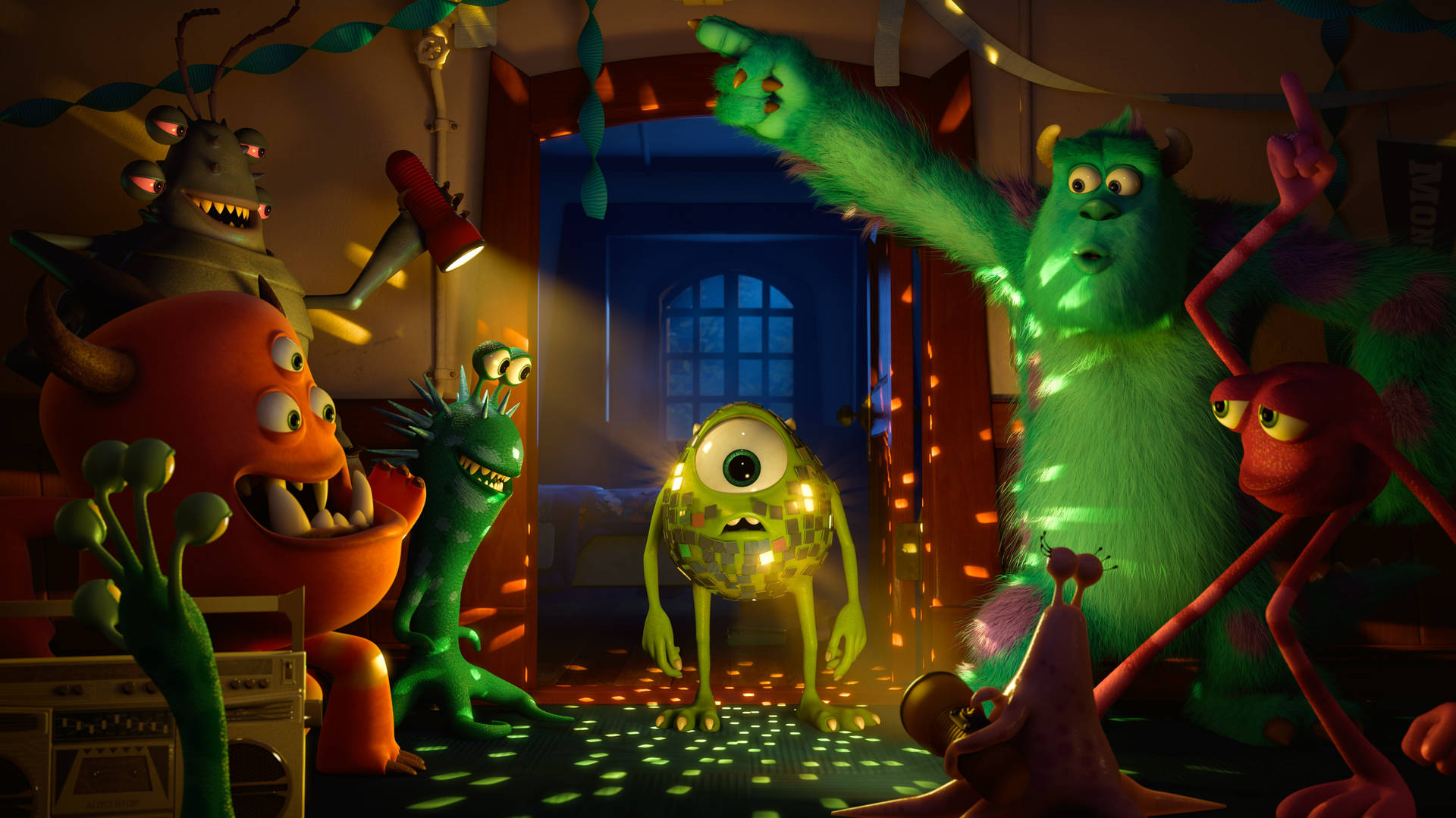 Monsters University Partying Background