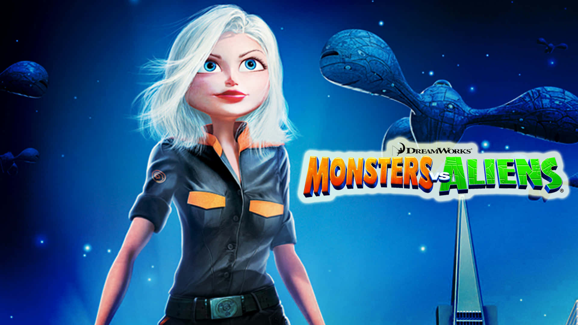 Monsters Vs Aliens Ginormica Cover Photo Background