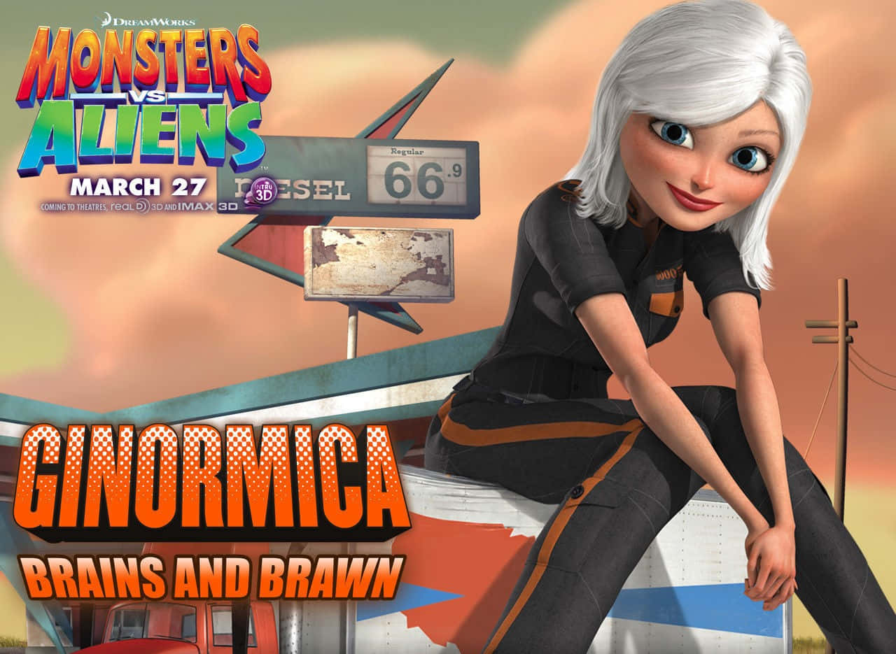 Monsters Vs Aliens Ginormica Hd