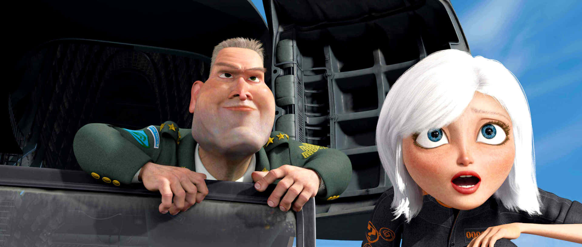 Monsters Vs Aliens Shocked Face Background