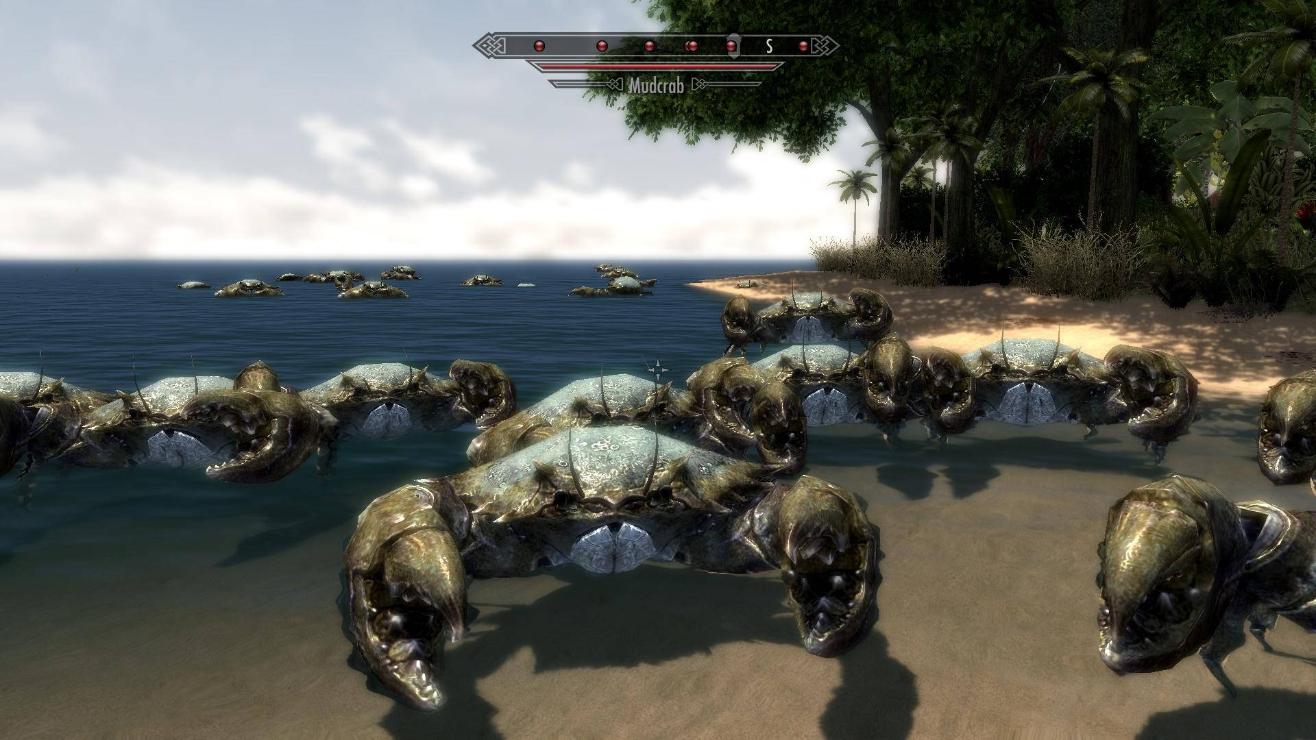 Monstrous Group Of Crabs Background