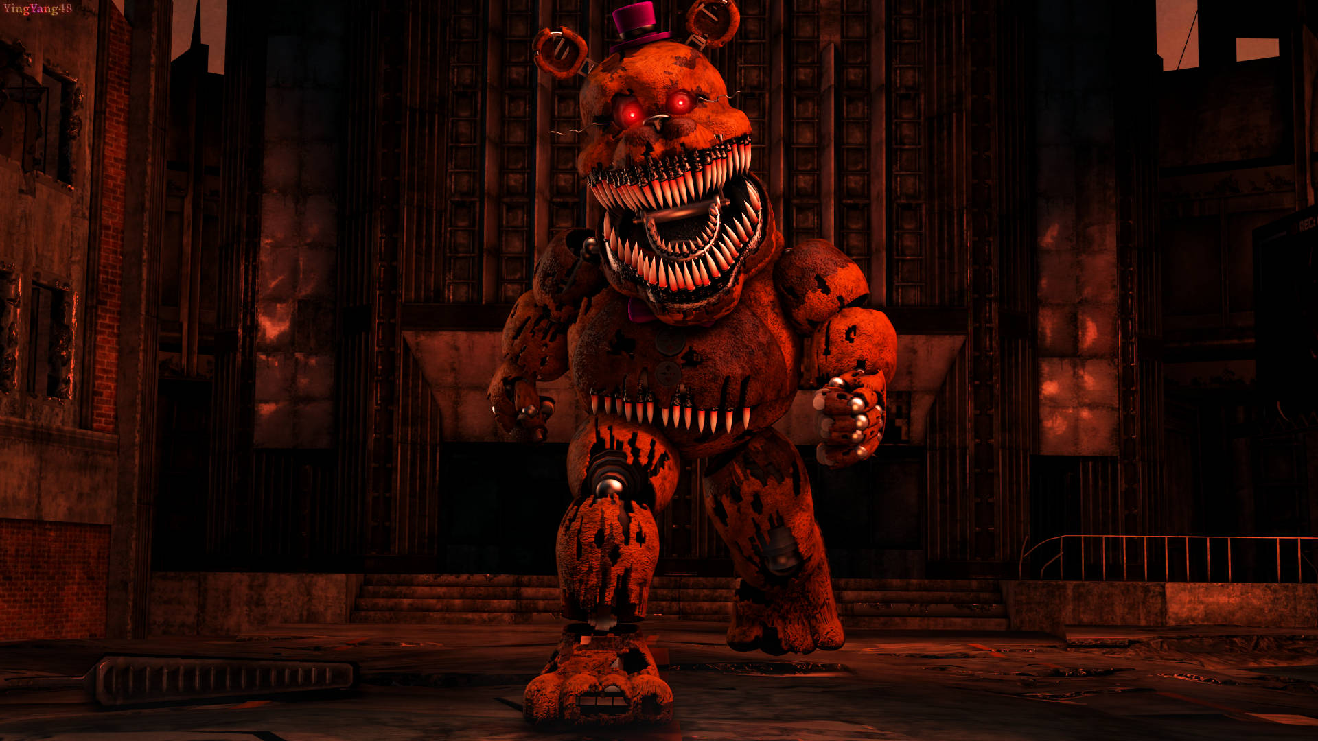 Monstrous Nightmare Freddy Background