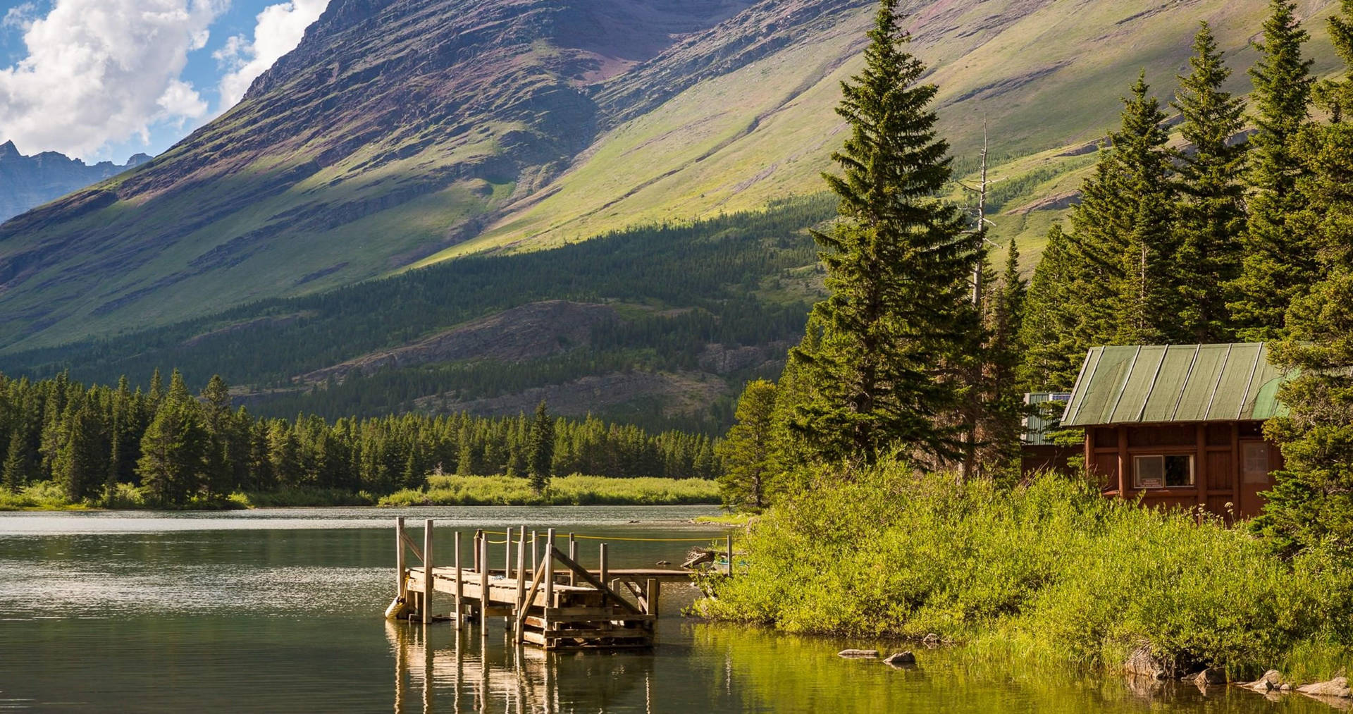 Montana Village Cabin Background