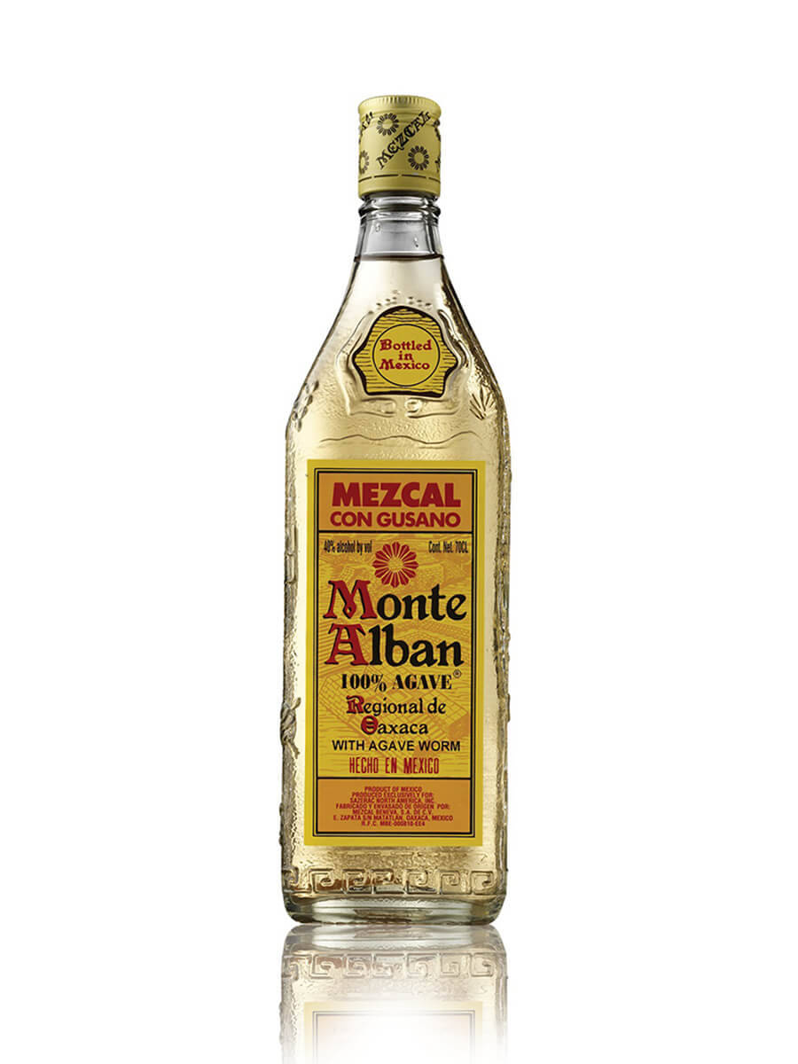 Monte Alban Mezcal Tequila Mirror Effect Photograph Background