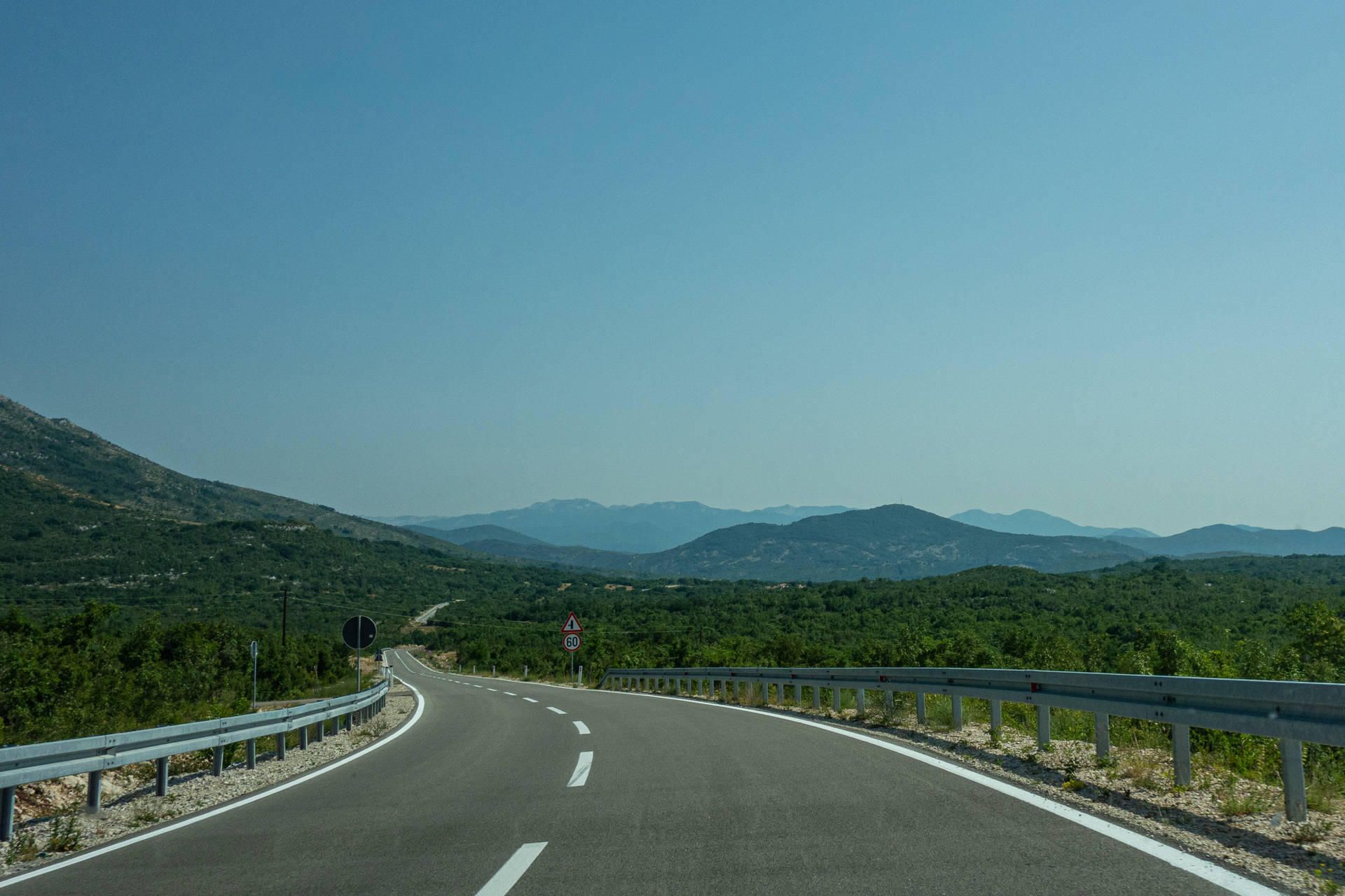 Montenegro Empty Road Background