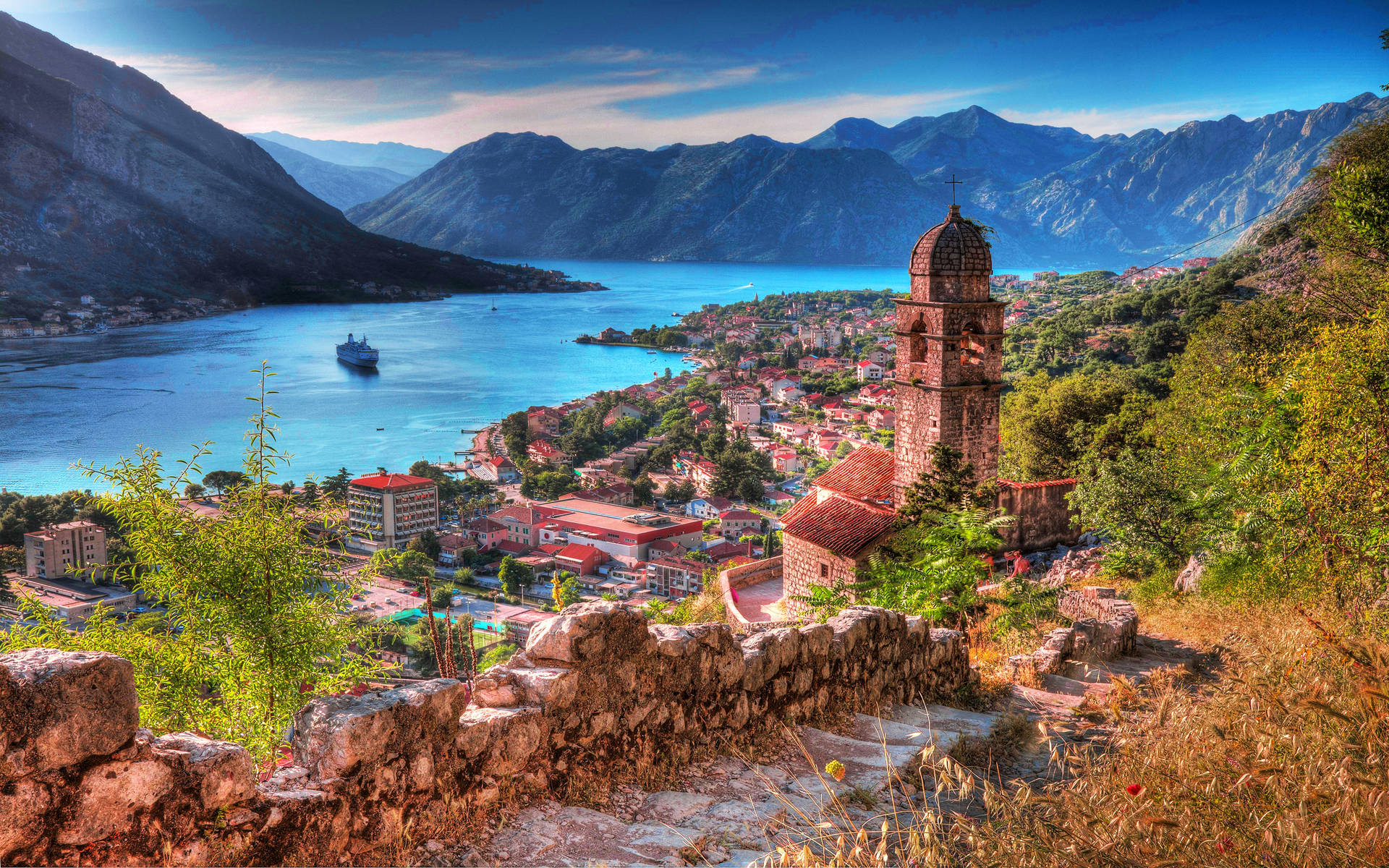 Montenegro Kotor In Daylight Background