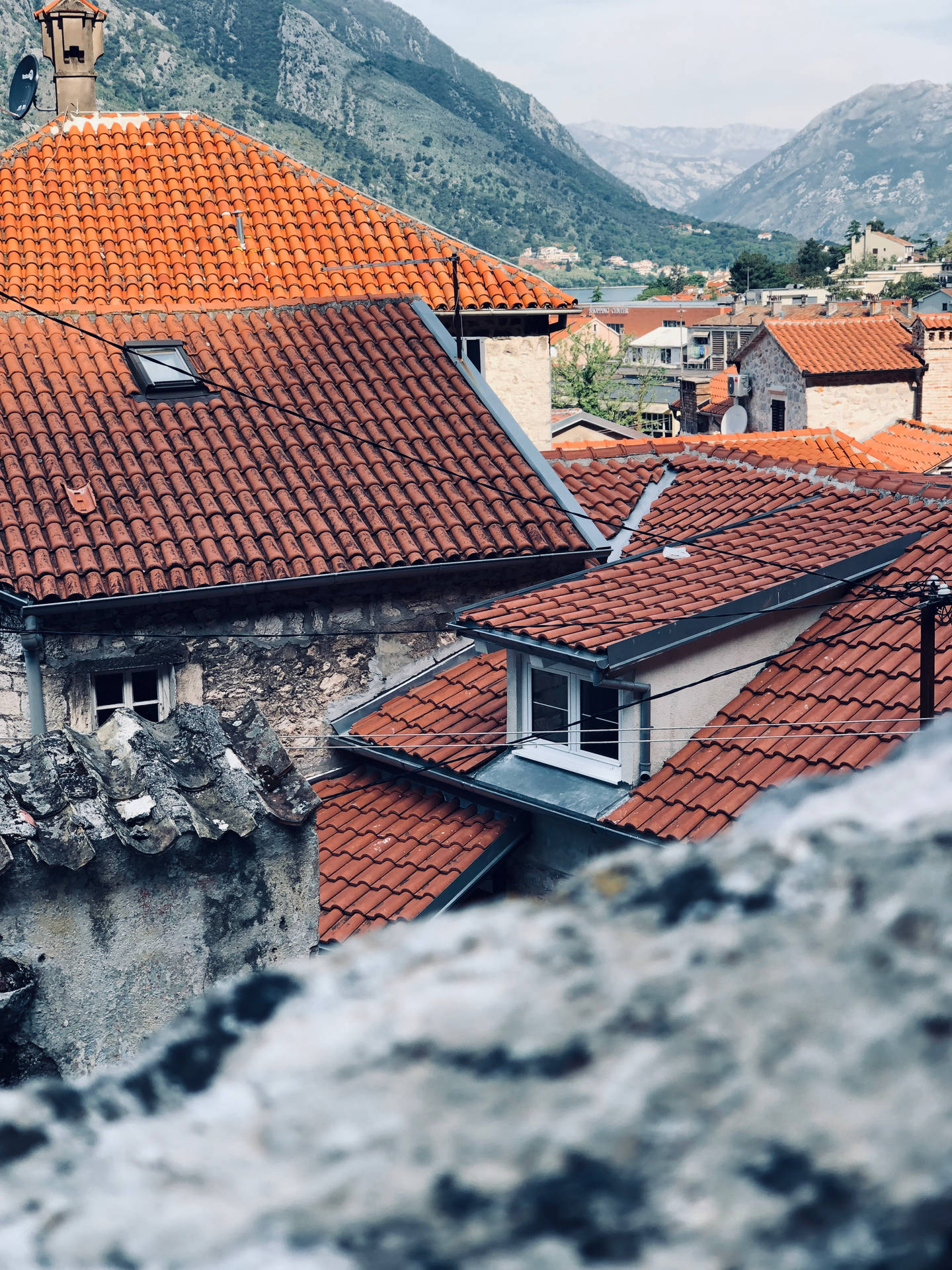Montenegro Orange Rooftops Background