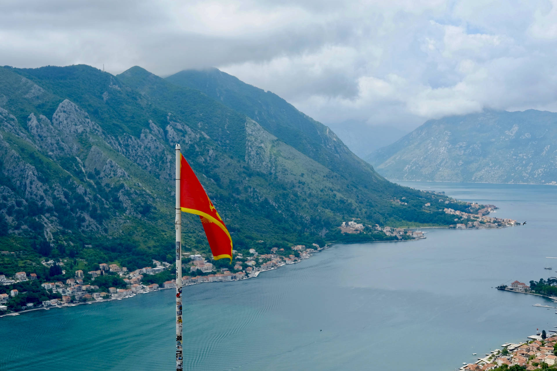 Montenegro Waving Flag Background