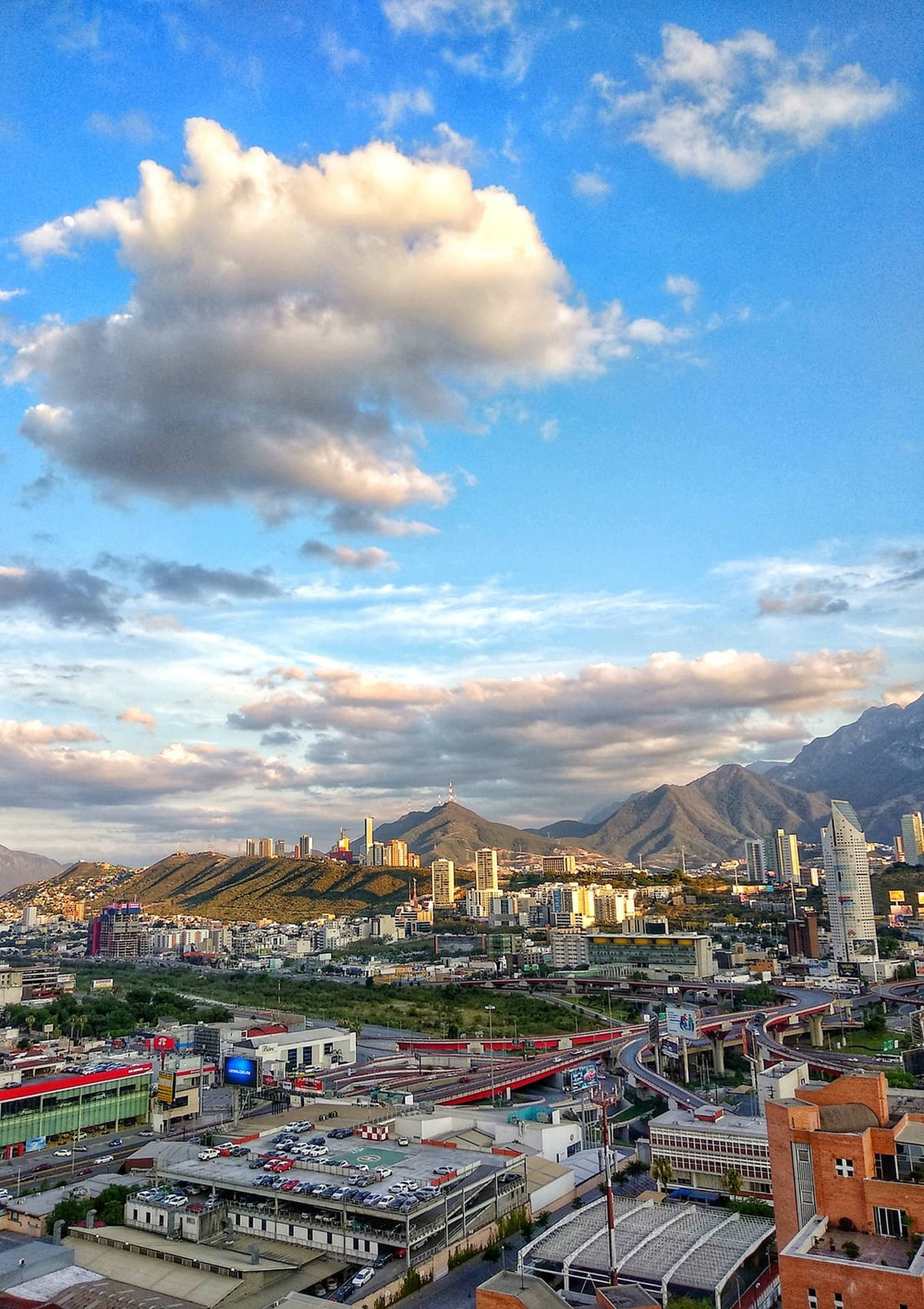 Monterrey Drone Shot Background