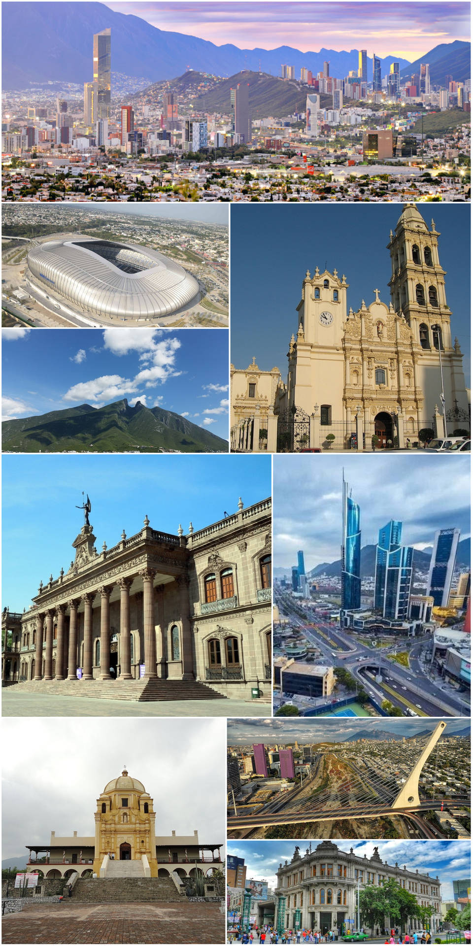Monterrey Photo Collage Background