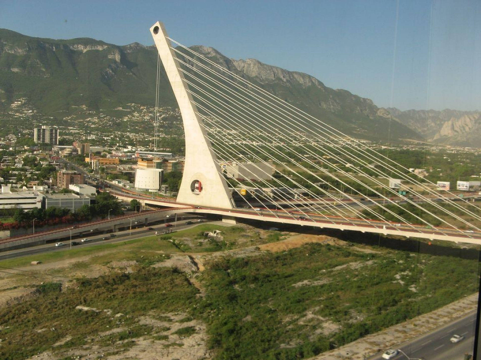 Monterrey Puente De La Unidad Bridge Background
