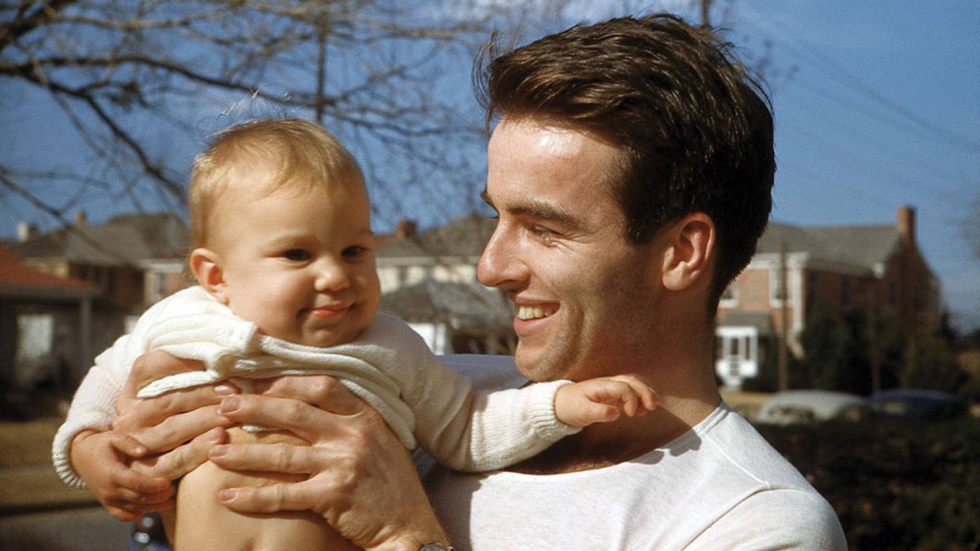 Montgomery Clift And A Baby Background