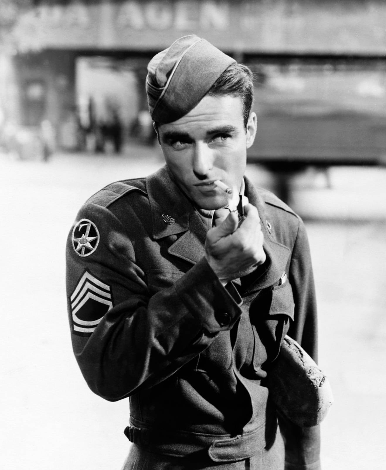 Montgomery Clift Soldier Boy Coming Home Background