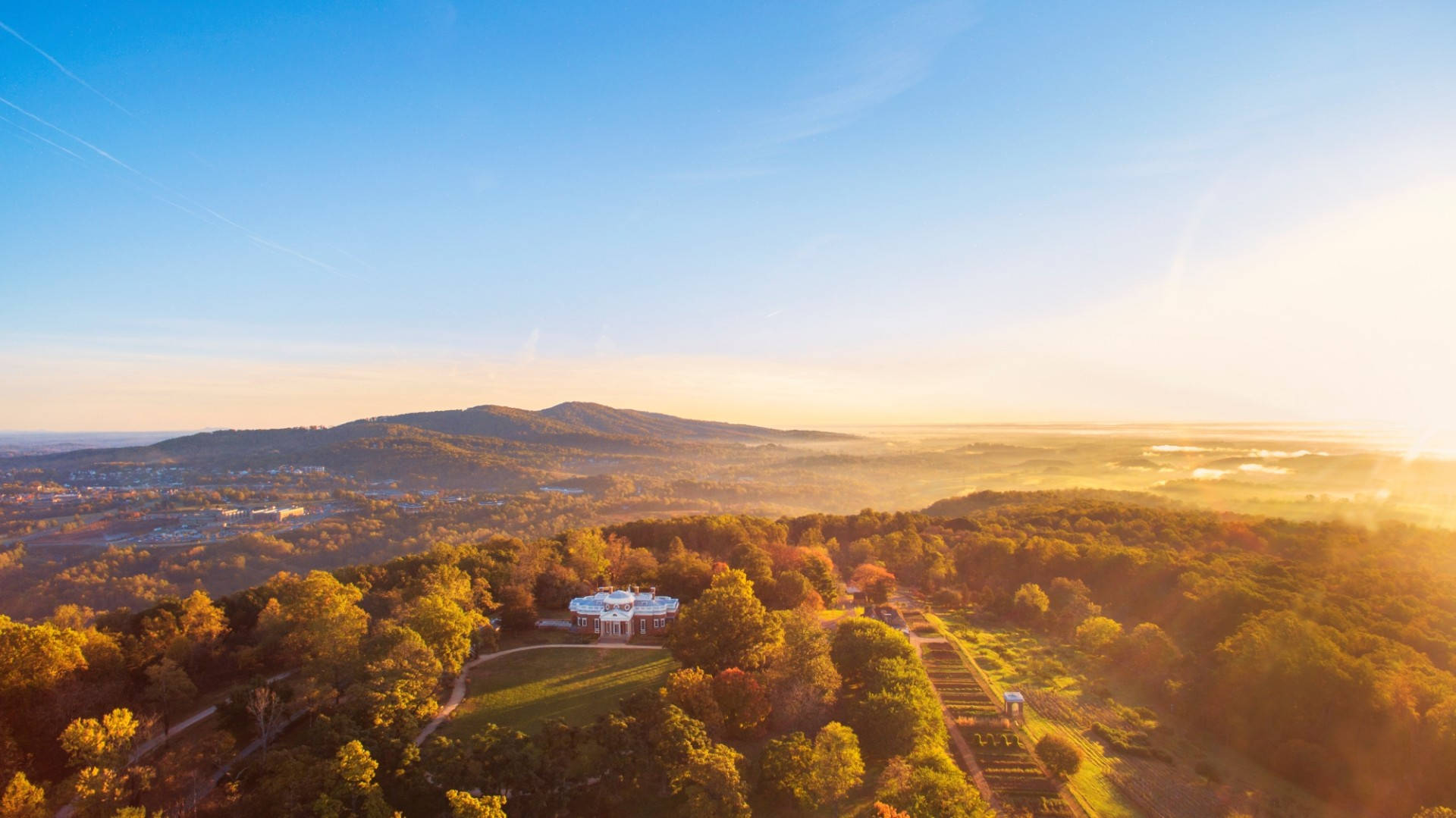 Monticello At Sunrise