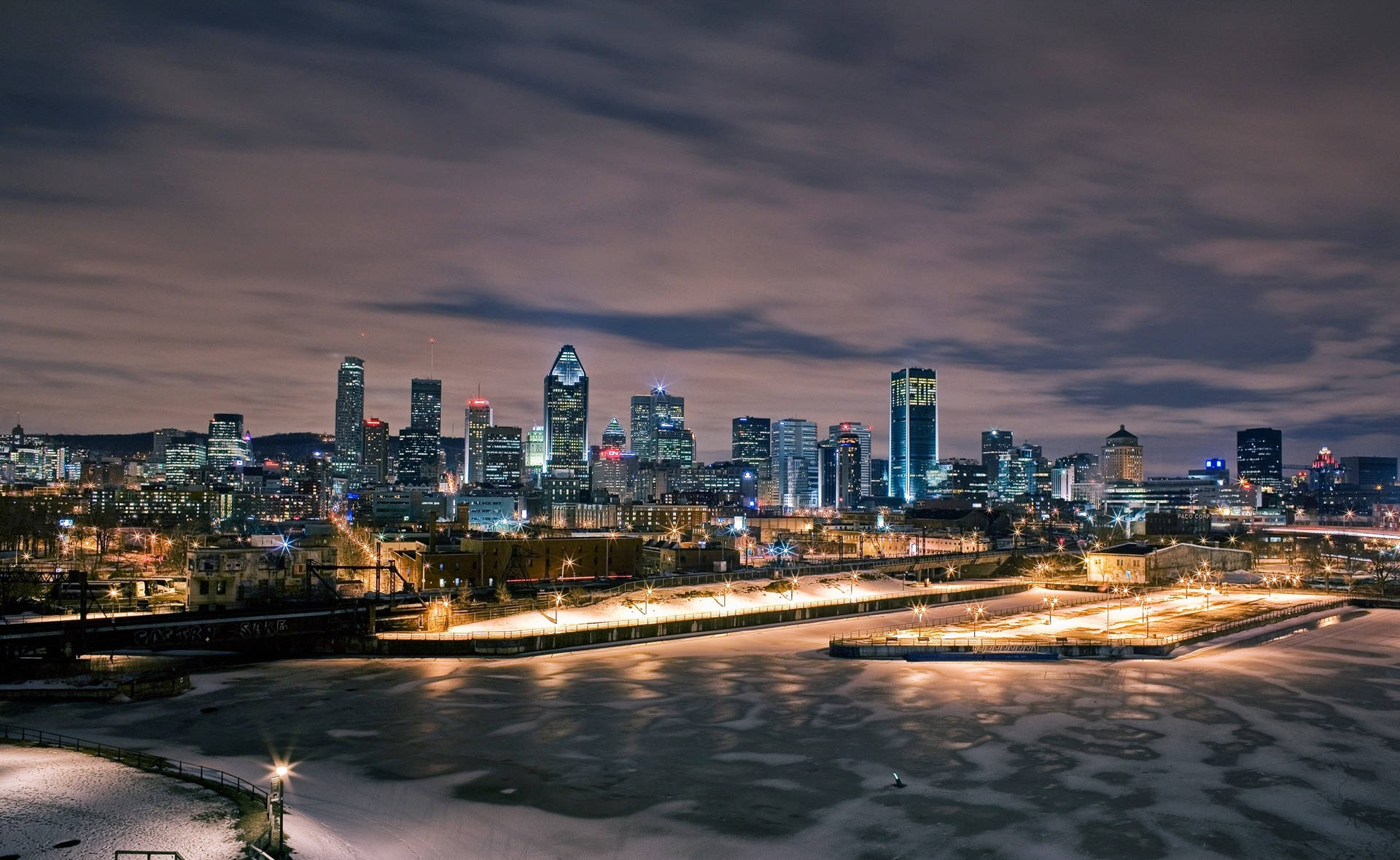 Montreal Canada Cityscape Background