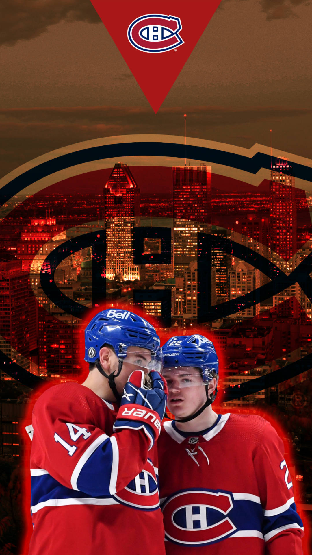 Montreal Canadiens Nick Suzuki And Cole Caufield Fanart Background