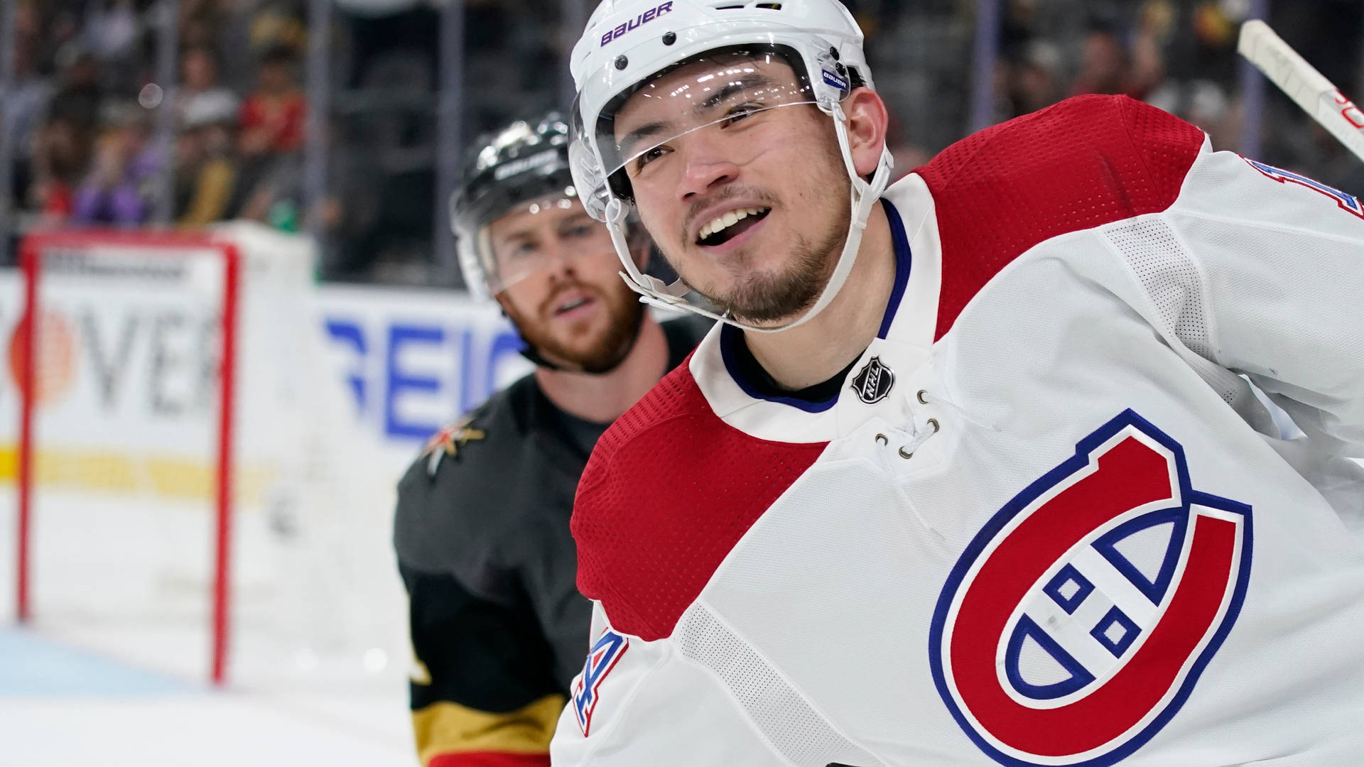 Montreal Canadiens Nick Suzuki And Jaccob Slavin Background