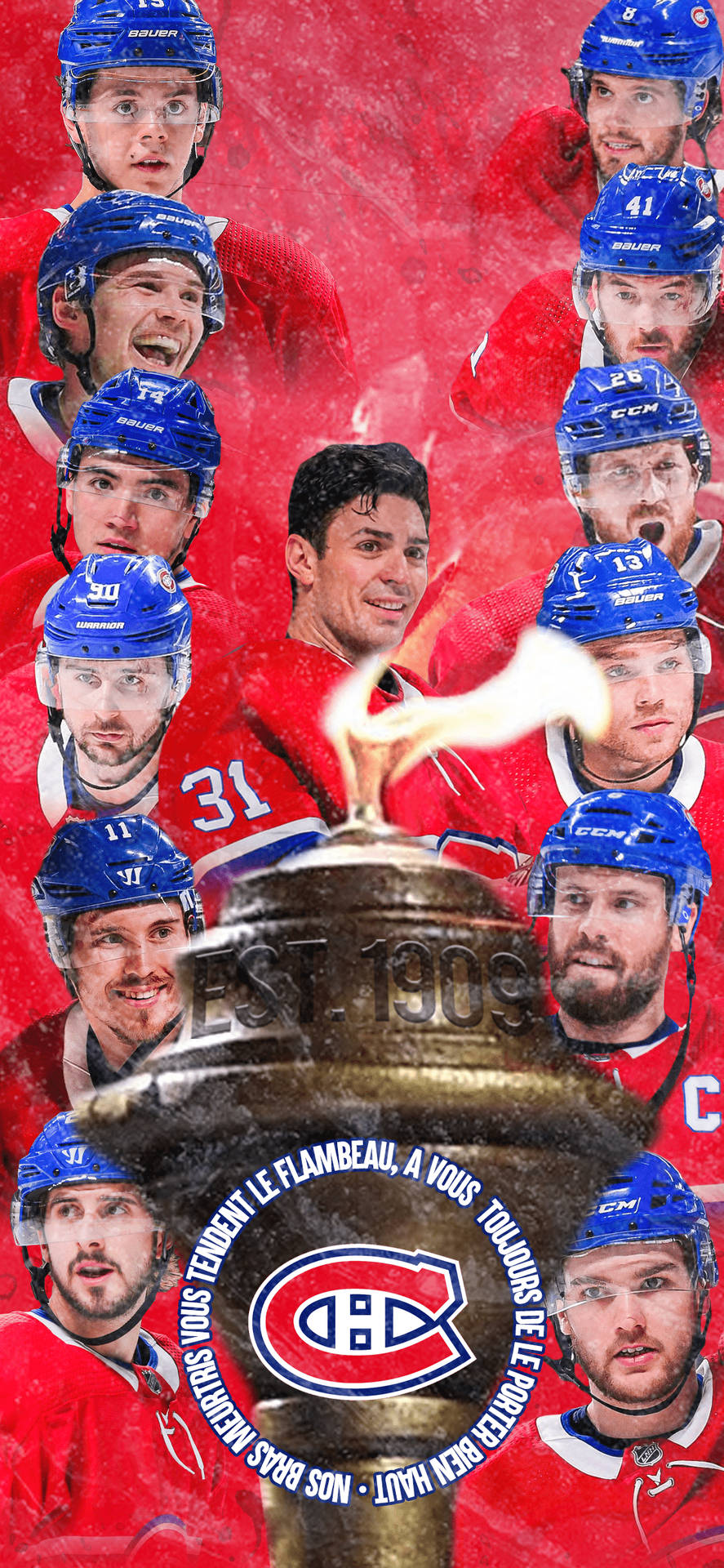 Montreal Canadiens Player Phone Background