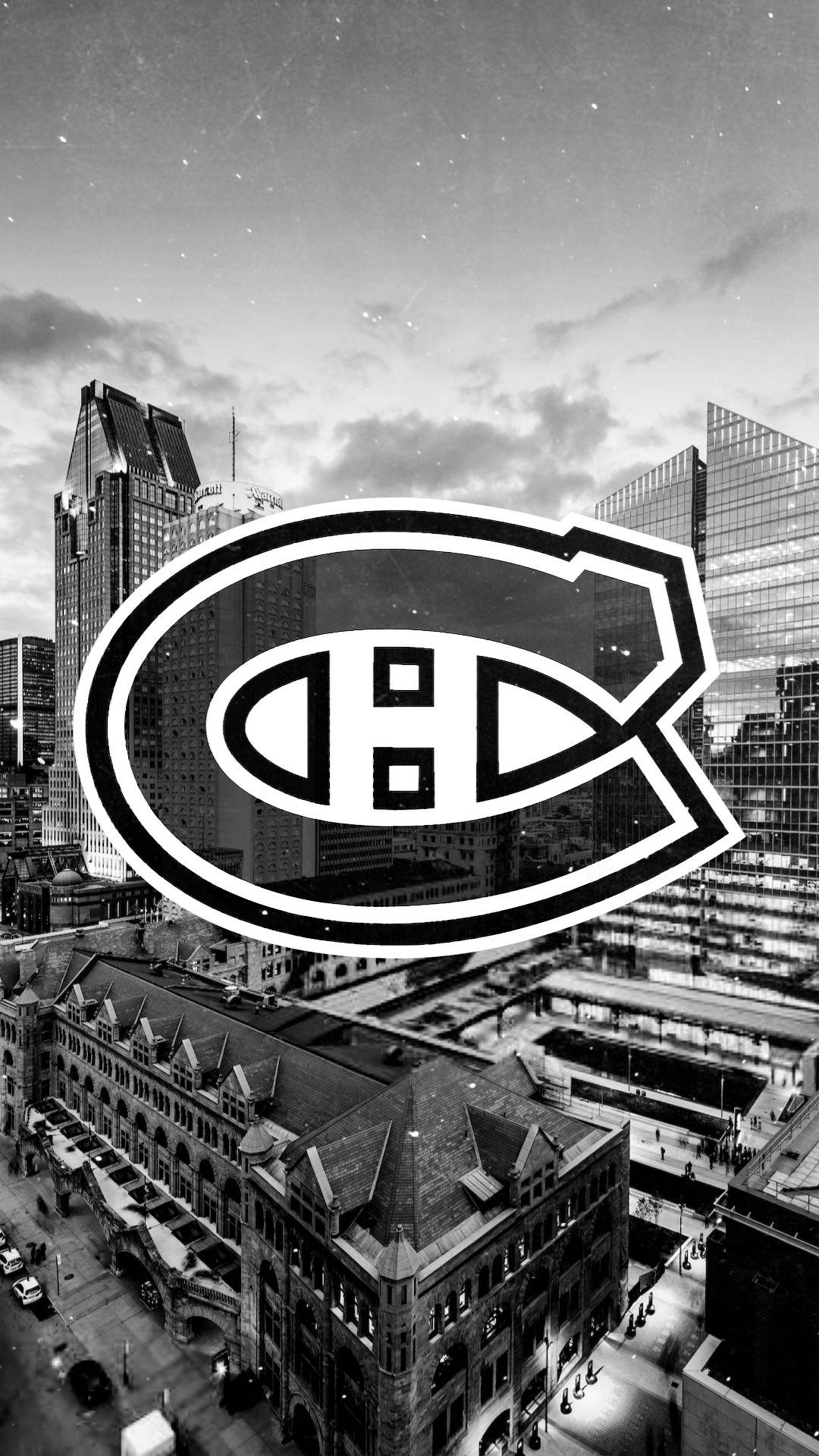 Montreal Canadiens With Cityscape Background