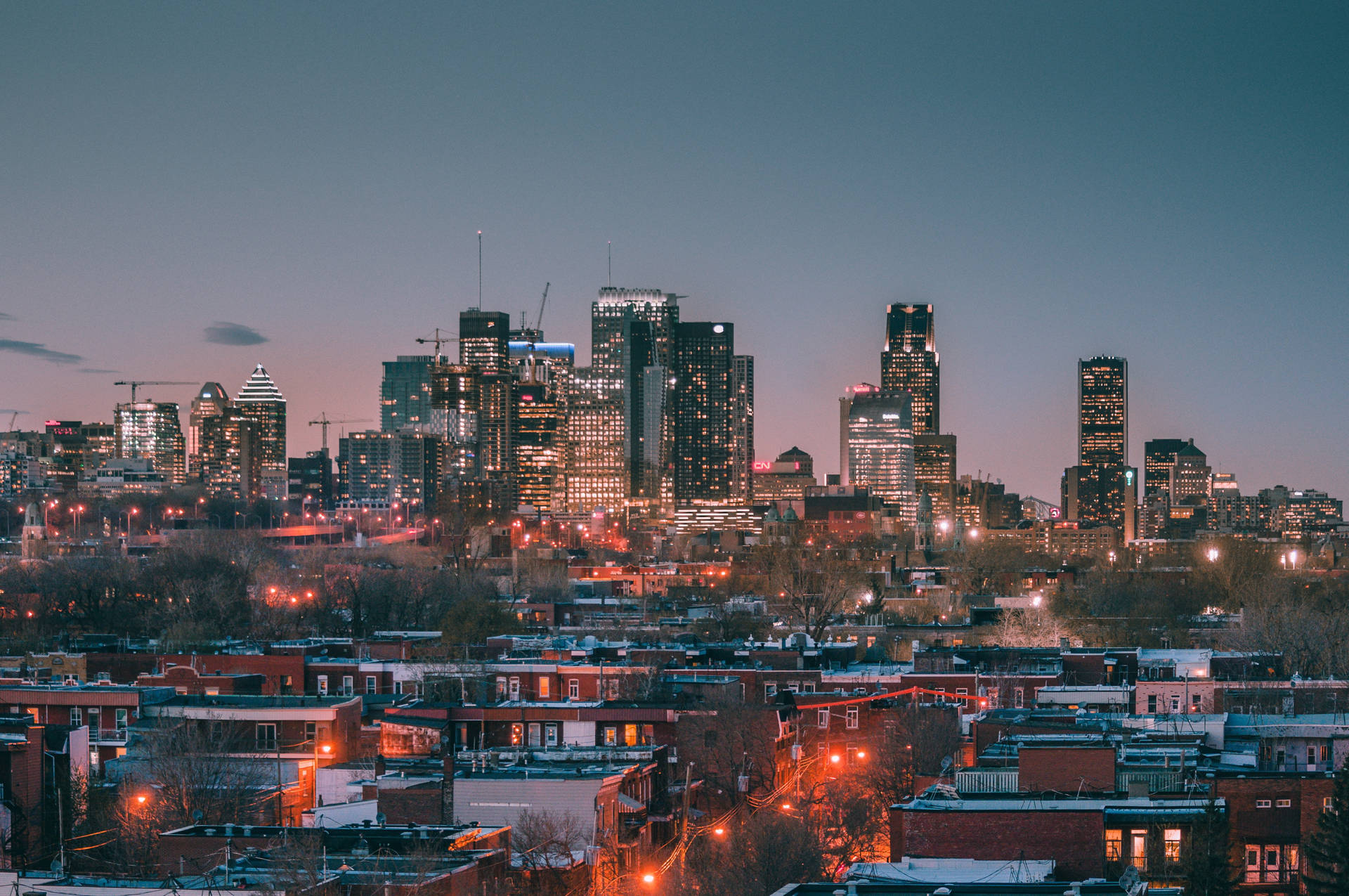 Montreal City Commercial District Background