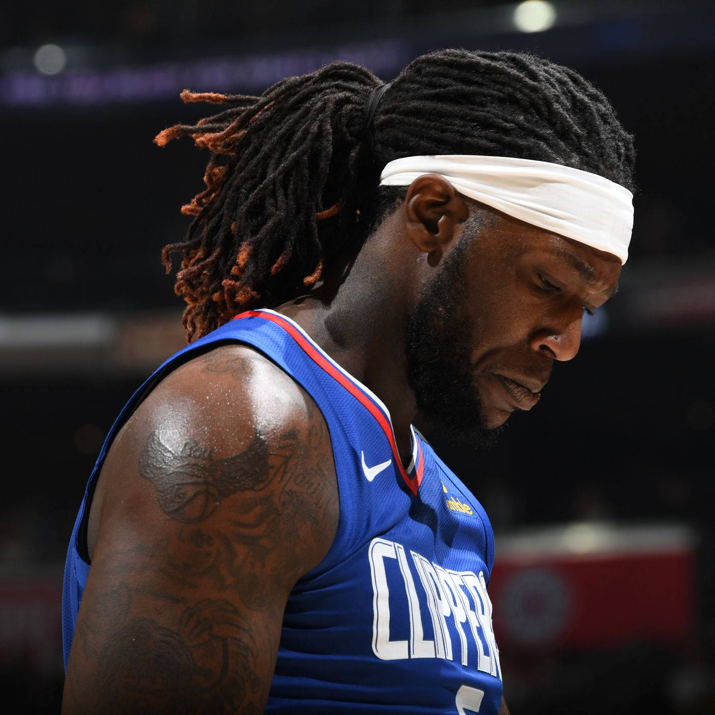Montrezl Harrell Face Down Close-up Background