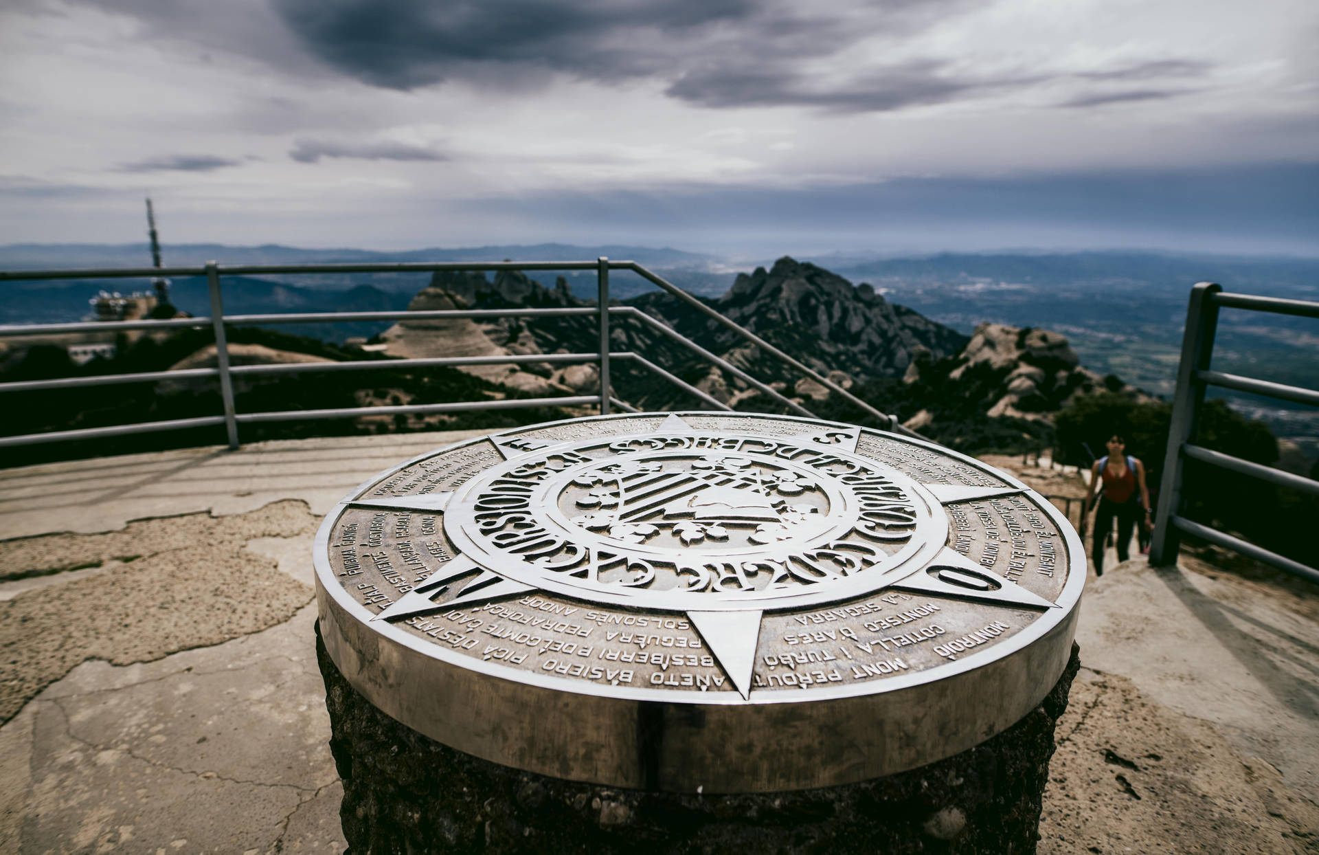 Montserrat Circle Sculpture Background