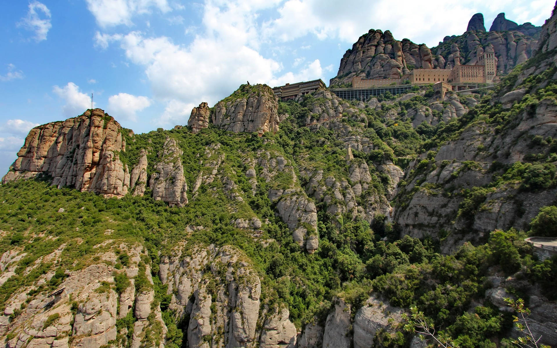 Montserrat City Above Background