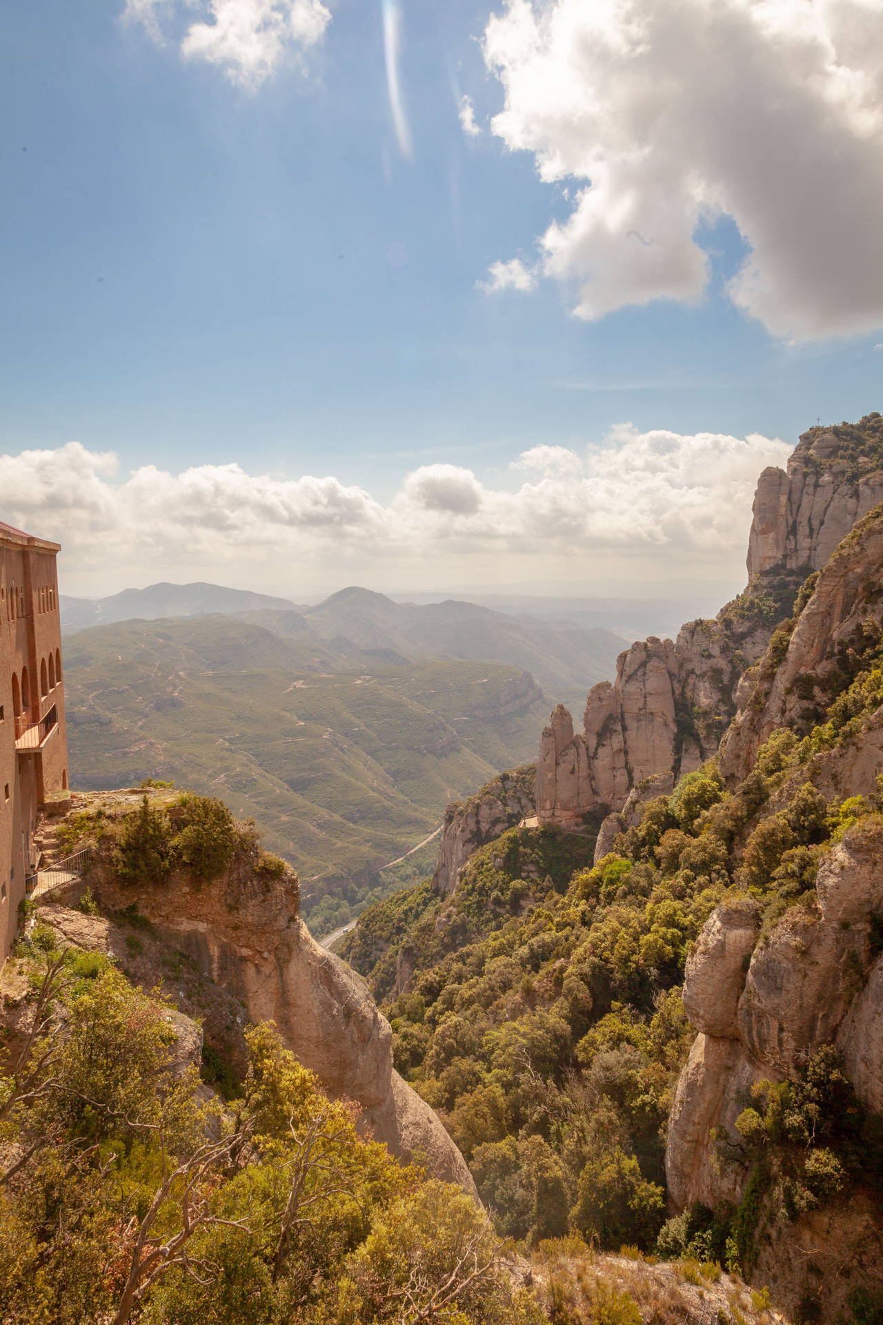 Montserrat Forest Mountains Background