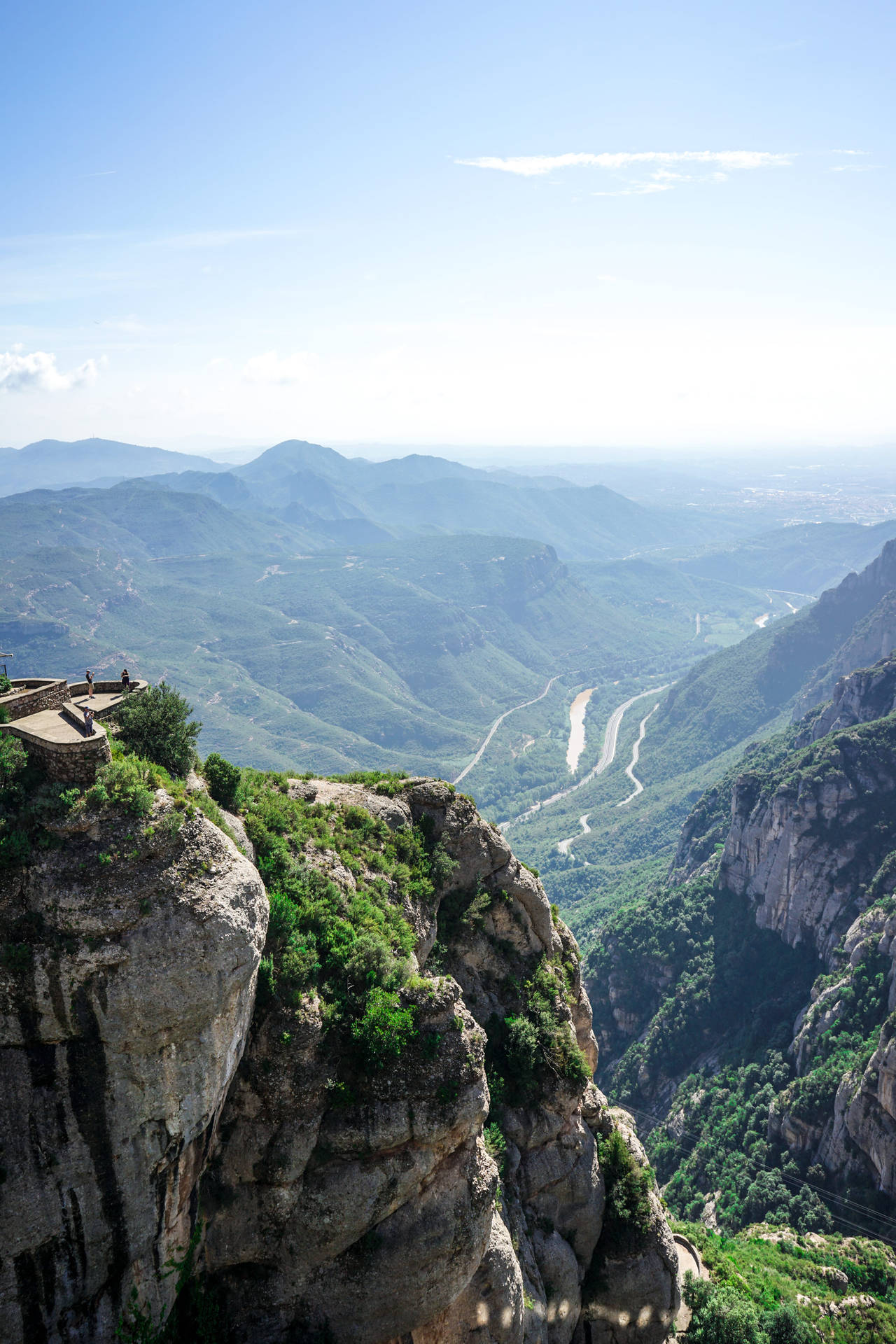 Montserrat Mountain Climbing Background