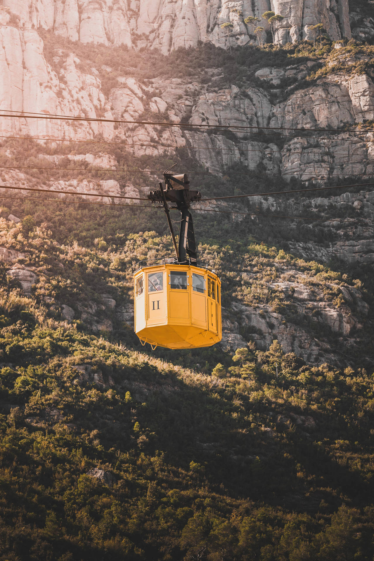 Montserrat Yellow Cable Car