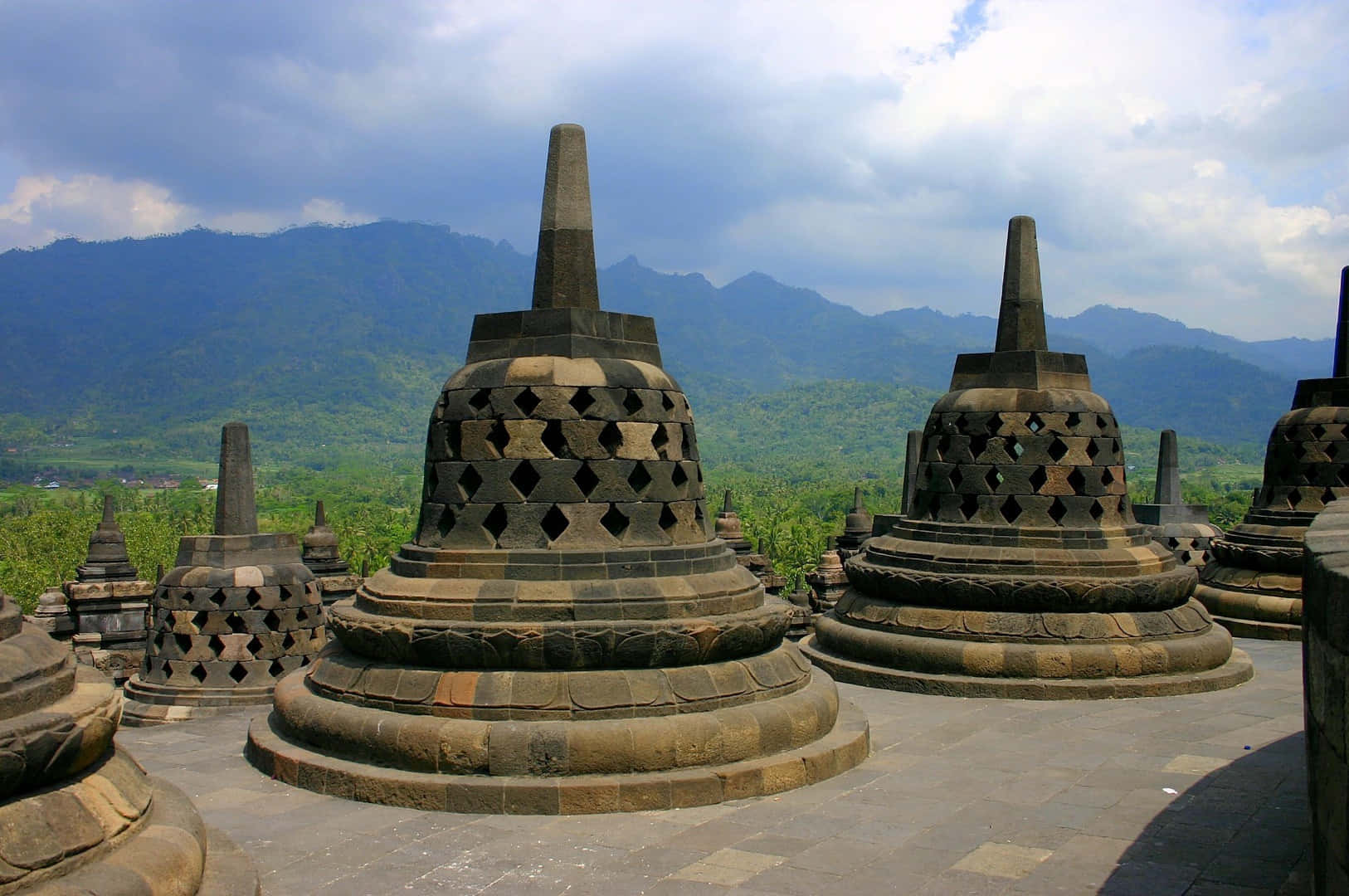 Monument In Borobudur Temple Background
