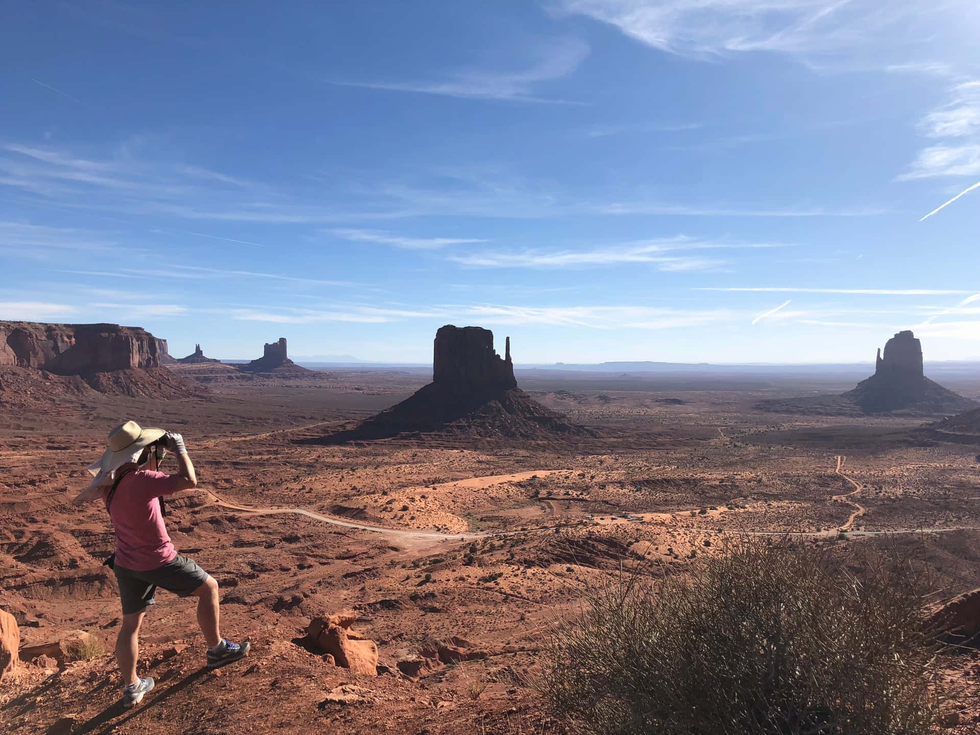 Monument Valley Navajo Tribal Park Binoculars Background