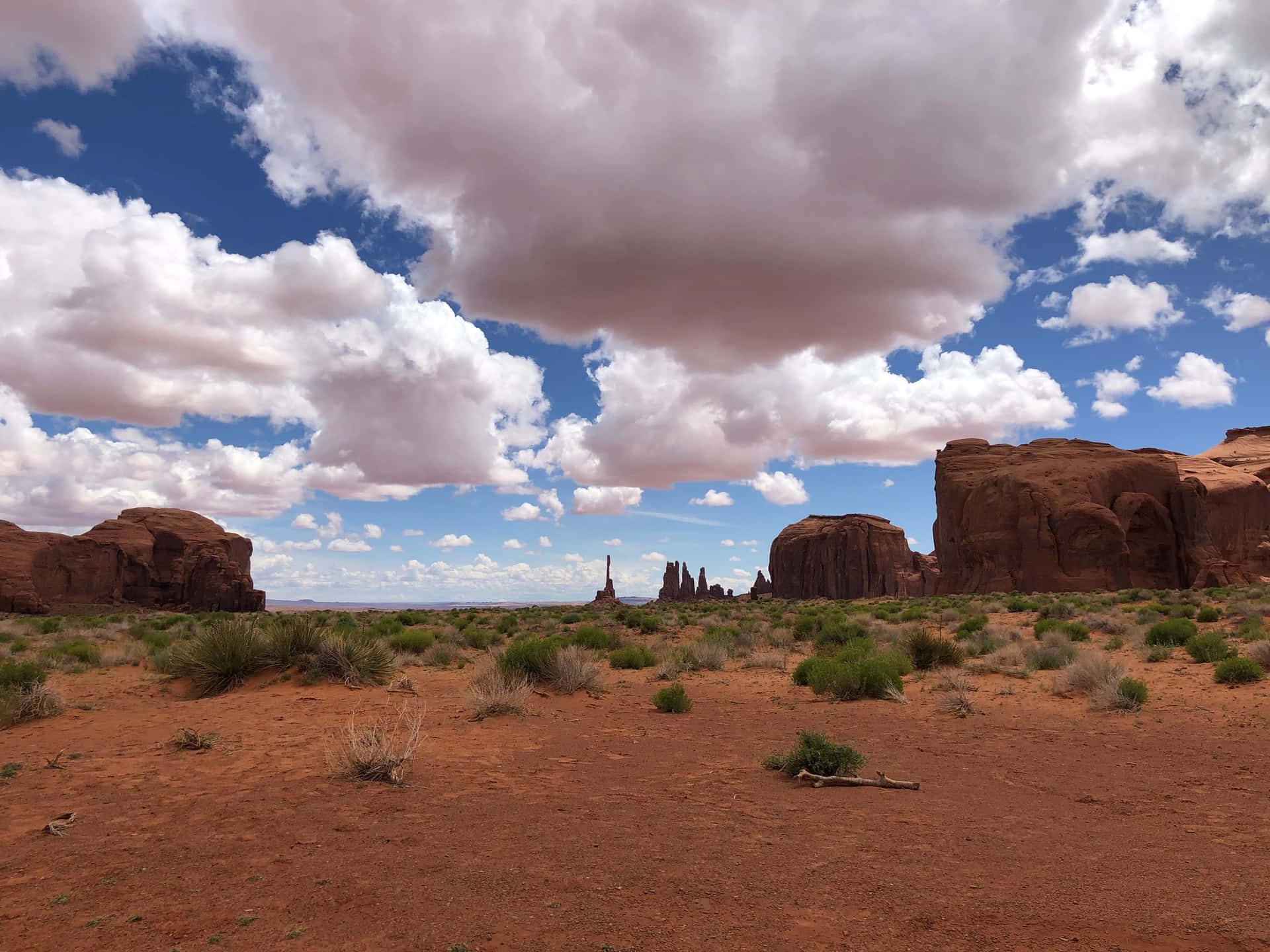 Monument Valley Navajo Tribal Park Clear Sky Background