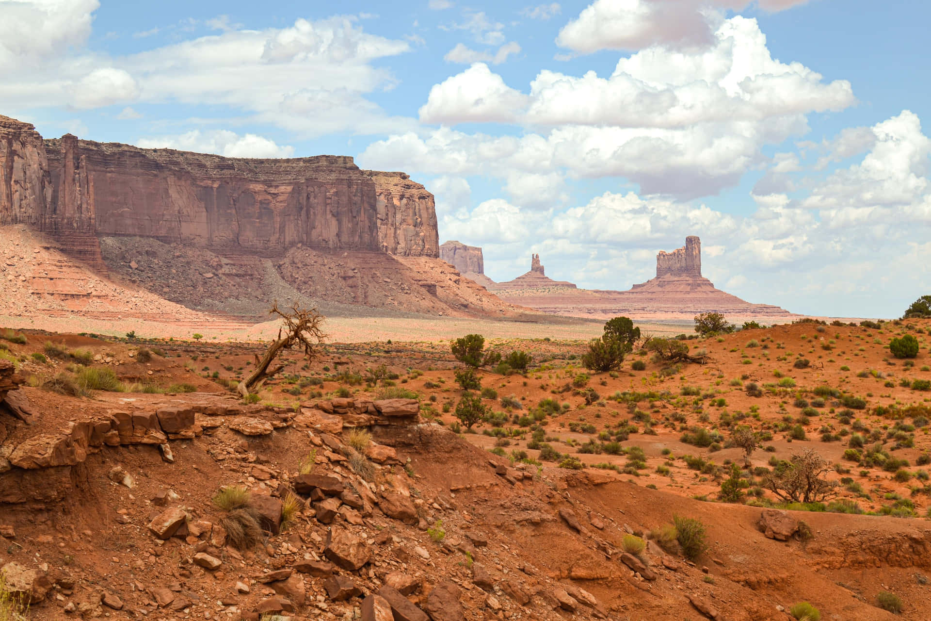 Monument Valley Navajo Tribal Park Landforms Background