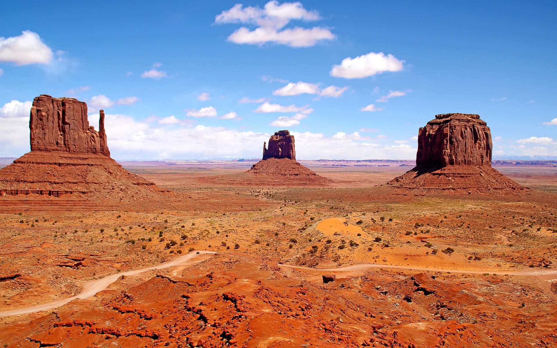 Monument Valley Navajo Tribal Park Rocks Background