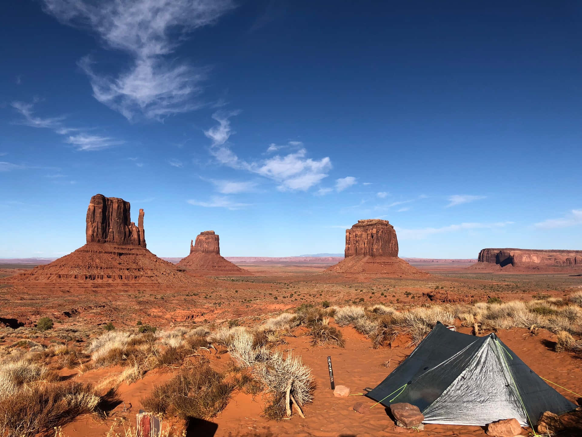 Monument Valley Navajo Tribal Park The View Campground Background