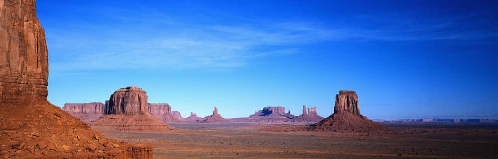 Monument Valley Panoramic Desktop Background