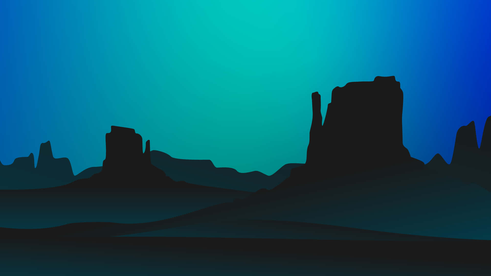 Monument Valley Vector Art Minimal Background Background