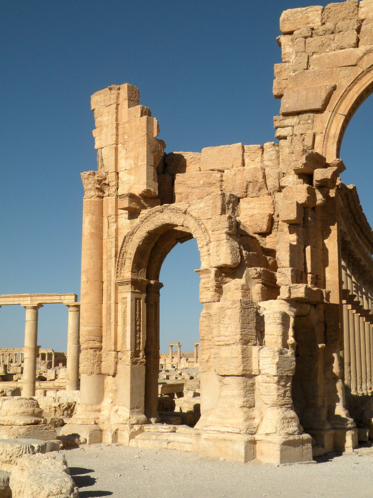 Monumental Arch Of Palmyra Background