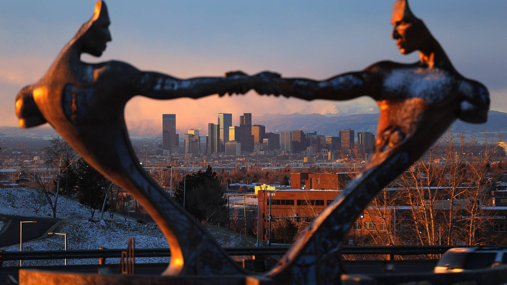 Monuments In Denver Background